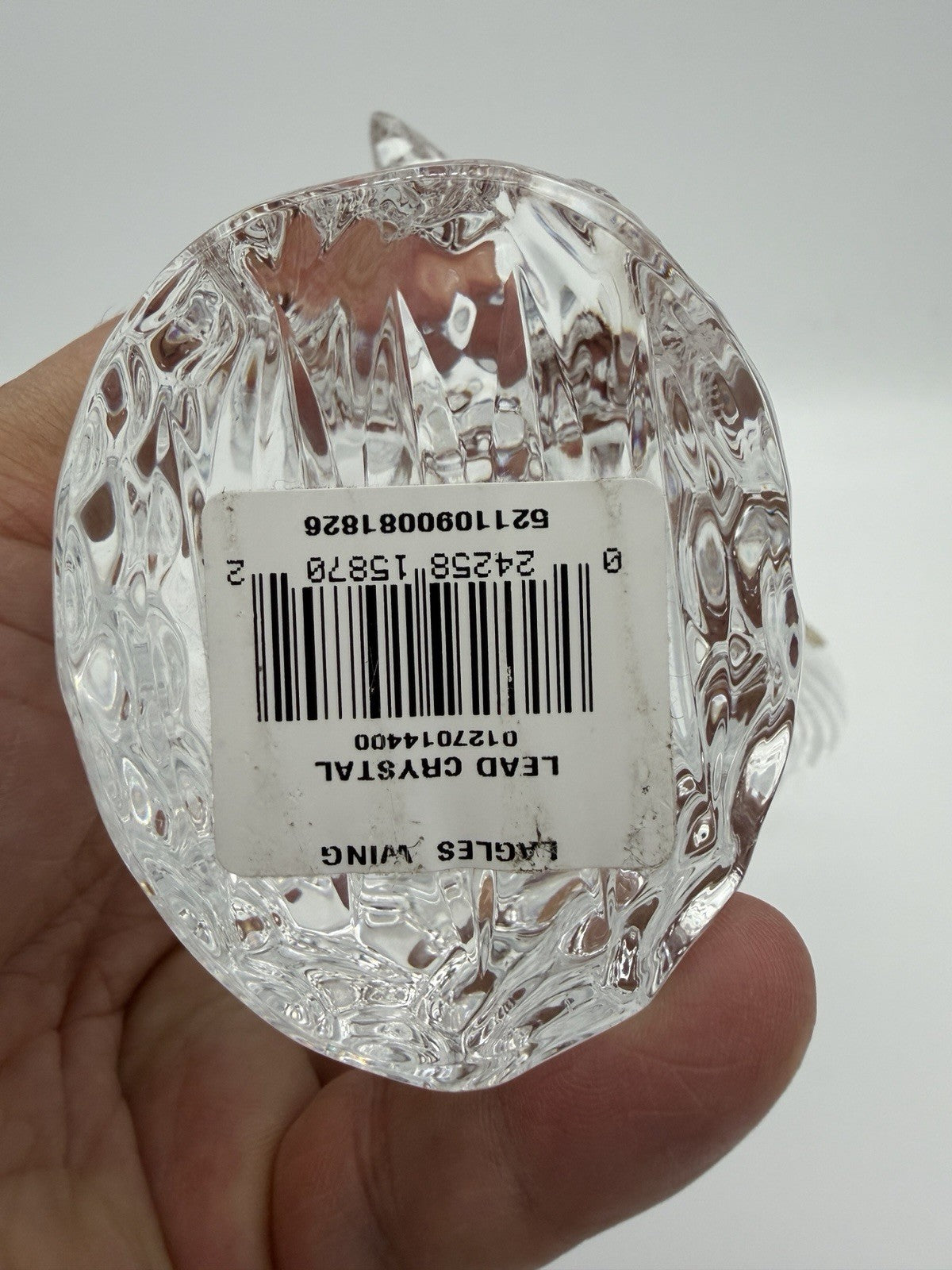 Waterford Crystal Eagles Wing Lead Clear 7” Bald American Eagle Bird Figurine