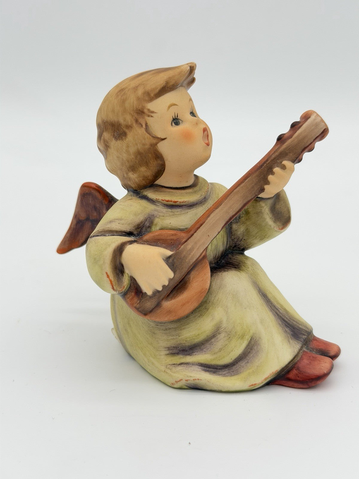 Hummel Goebel Germany Angel Cherub Sounds of the Mandolin Figurine 4”H