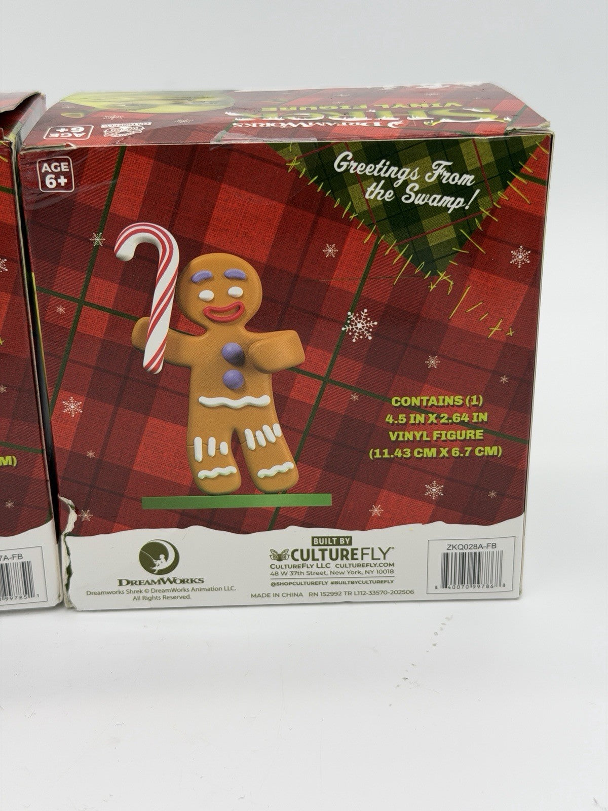 DREAMWORKS SHREK 4.5" Vinyl Figure Gingerbread & Reindeer Donkey