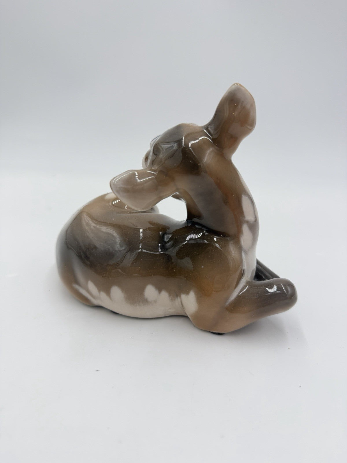 Vintage Royal Copenhagen porcelain #2609 Denmark Deer Fawn Figurine 5”Hx6”