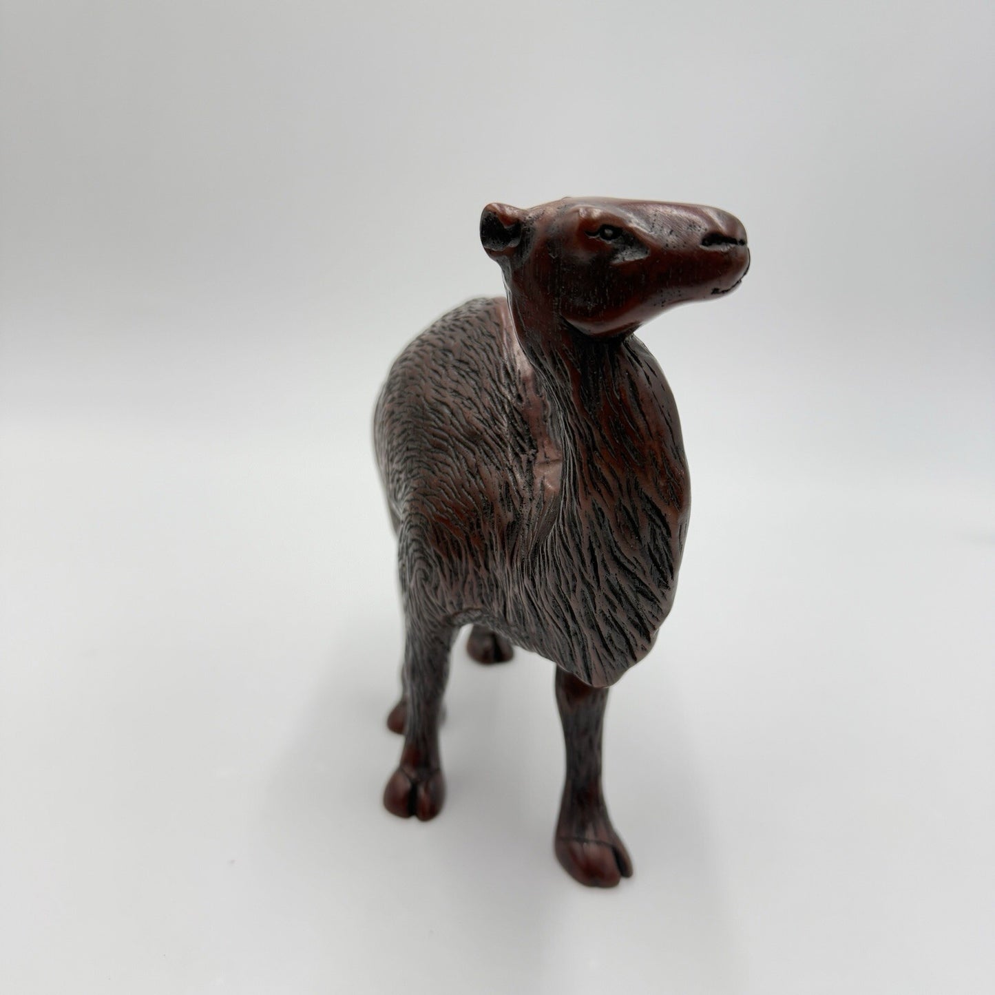 Carved Resin Camel Sculpture Detailed Solid Figurine 7" Nativity Animals Vintage