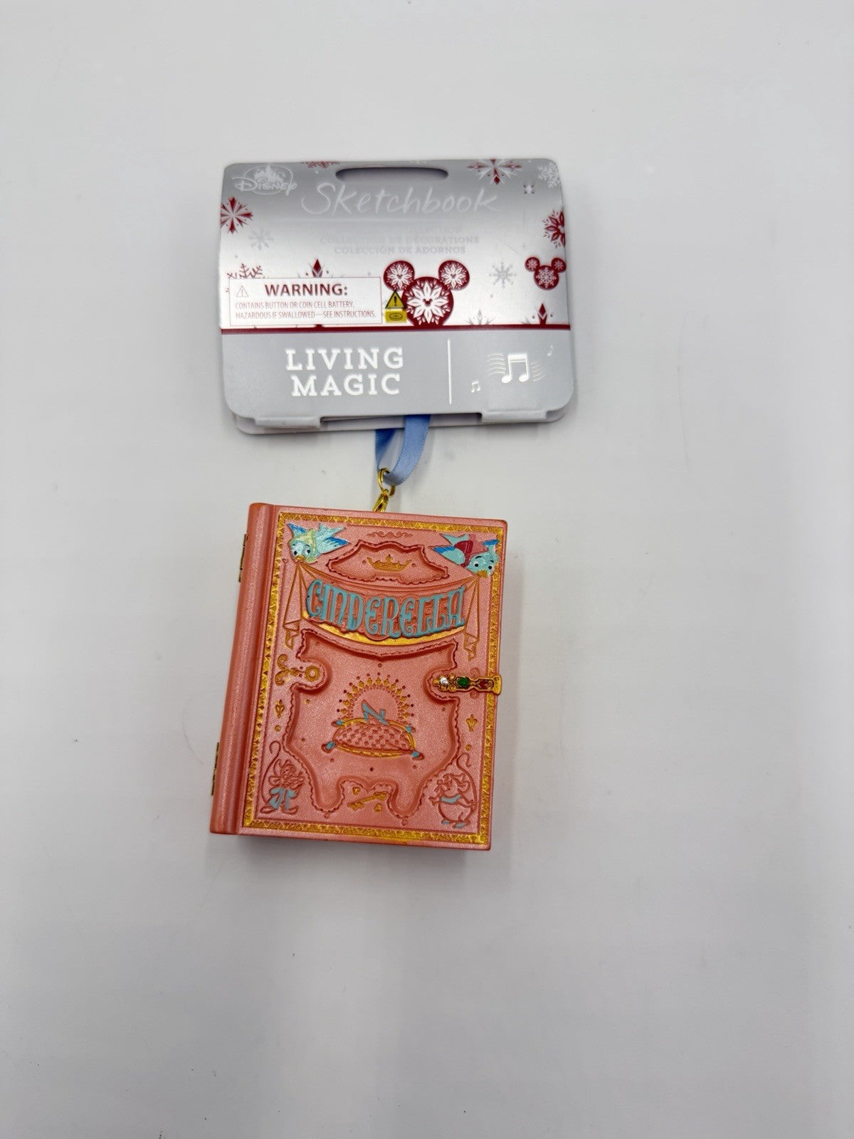 Disney Cinderella Sketchbook Living Magic Storybook Musical Ornament Animated