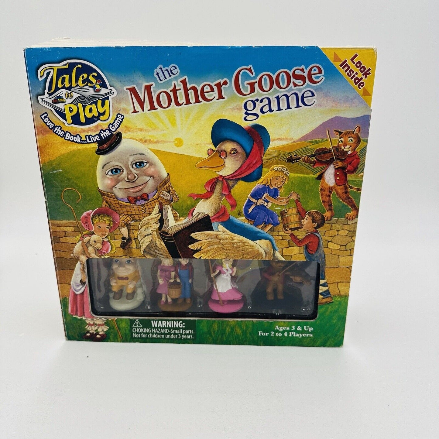 Tales To Play Board Game The Mother Goose 2011  Nursery Rhyme Figurines Stories