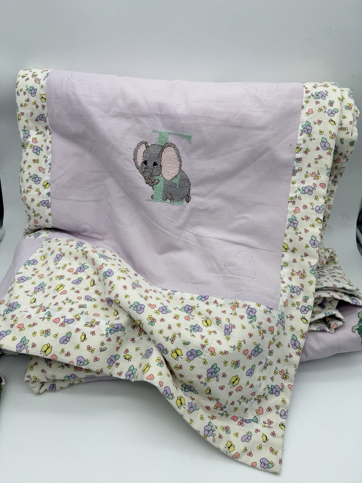 Precious Moments bedding PMI Spectrix patchwork cross-stitch comforter full