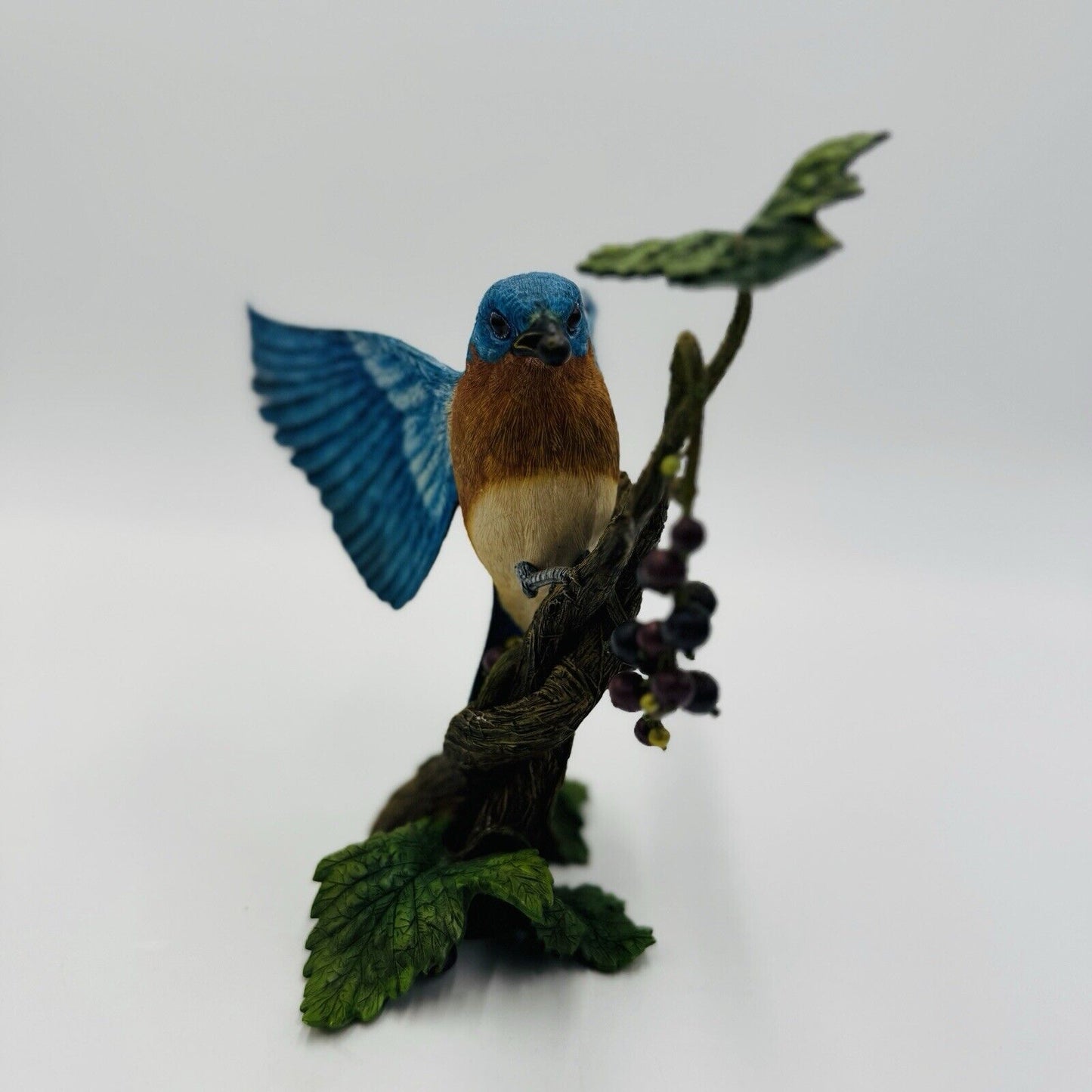 The Danbury Mint Blue Bird The Season's Bounty Figurine By Bob Guge Vintage