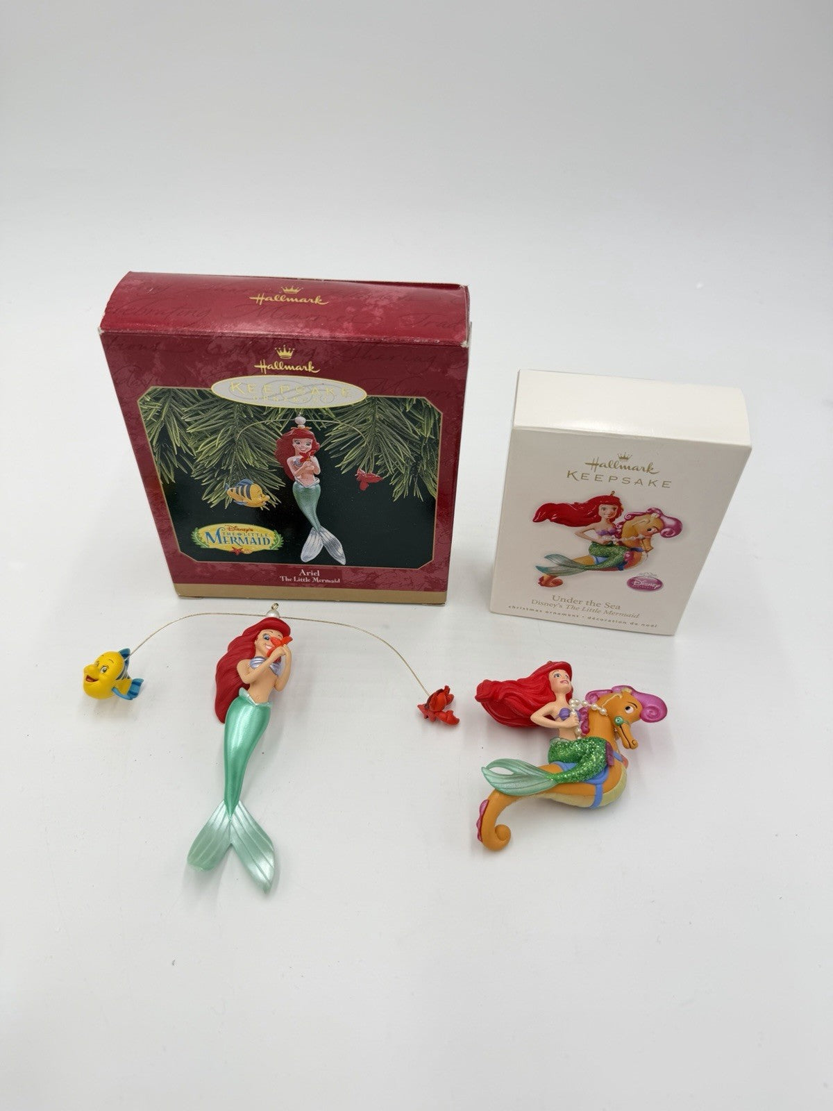 Hallmark Disney Little Mermaid Ariel & Under The Sea Christmas Ornaments