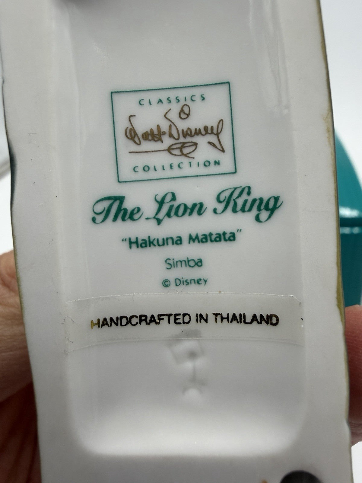 Walt Disney Classics Collection Simba Ornament 'Hakuna Matata Lion King NIB