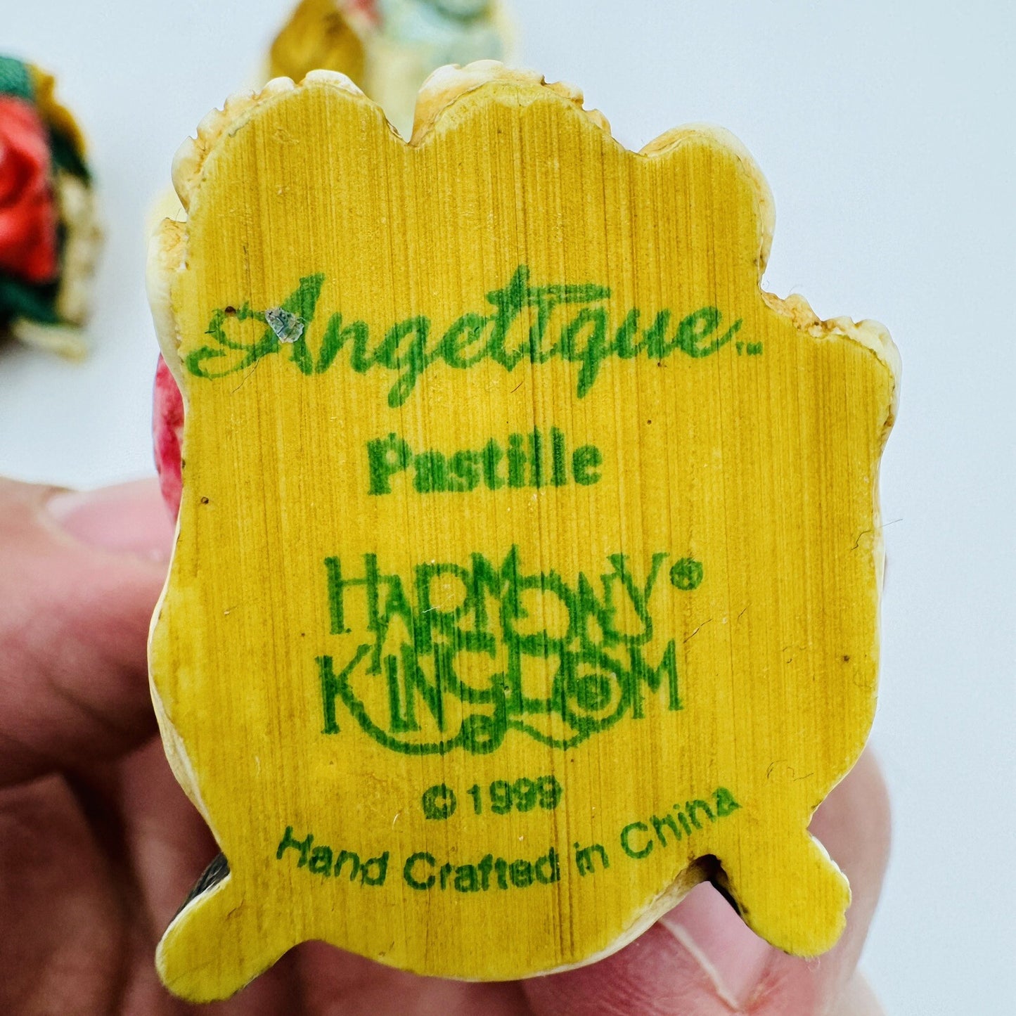 Harmony kingdom Angelique joyeaux noel pastille set Trinket Box Figurine Vintage