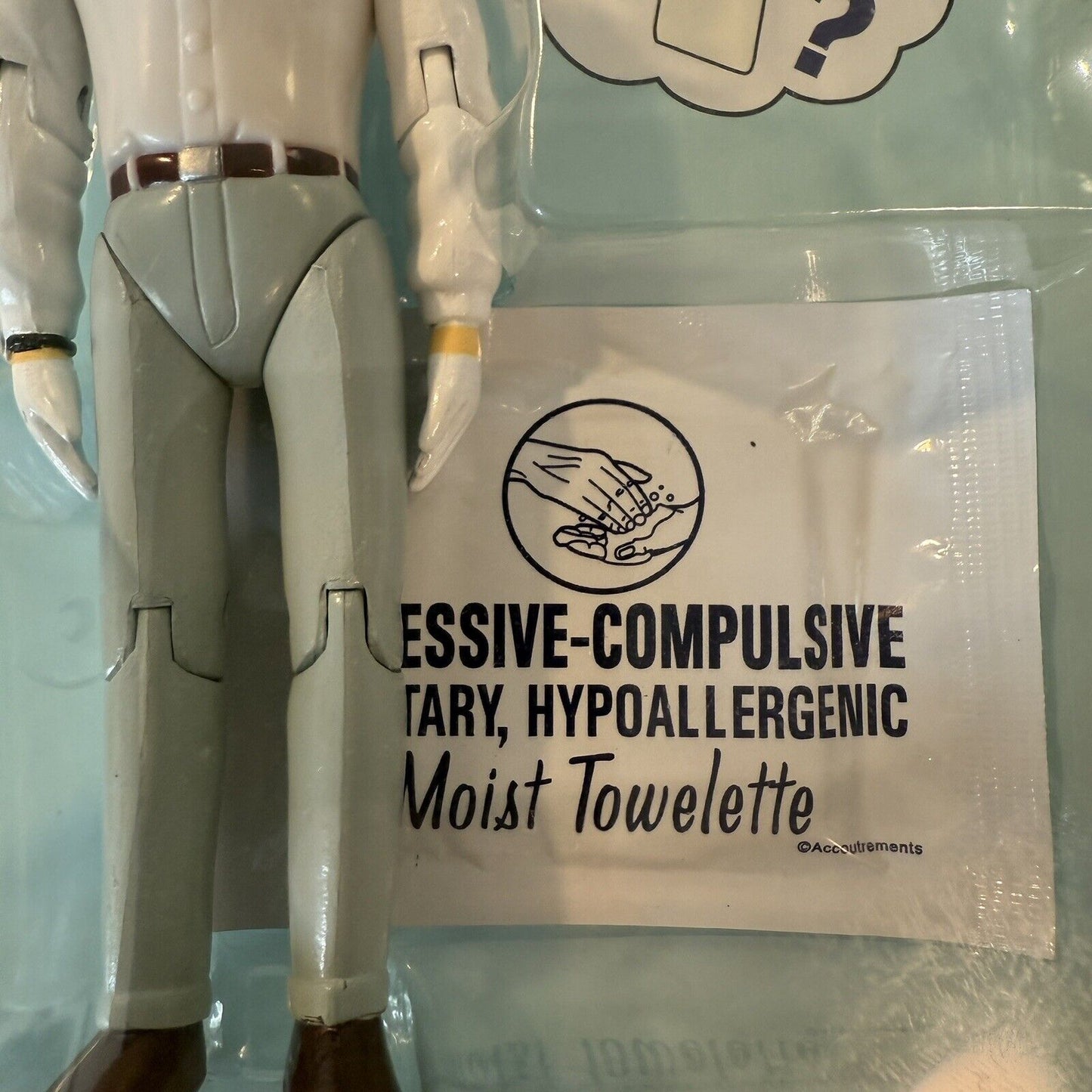 Obsessive Compulsive Action Figure Including Face Mask & Moist Towelette 2005