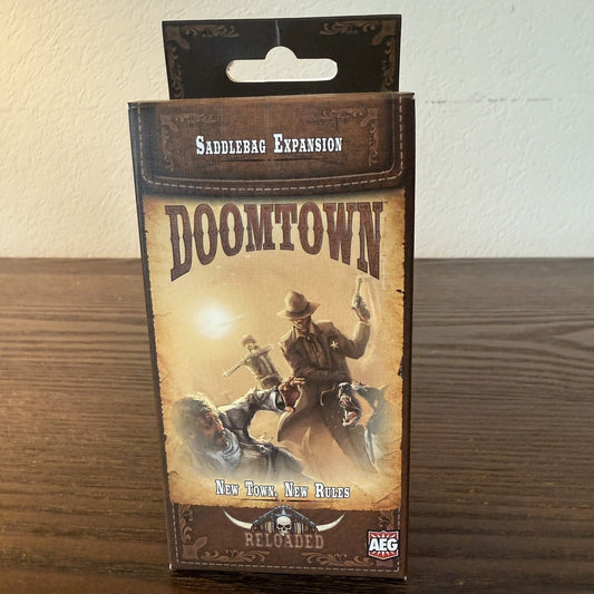 AEG NEW TOWN, NEW RULES NEW Doomtown Saddlebag Expansion Board Game Reloaded