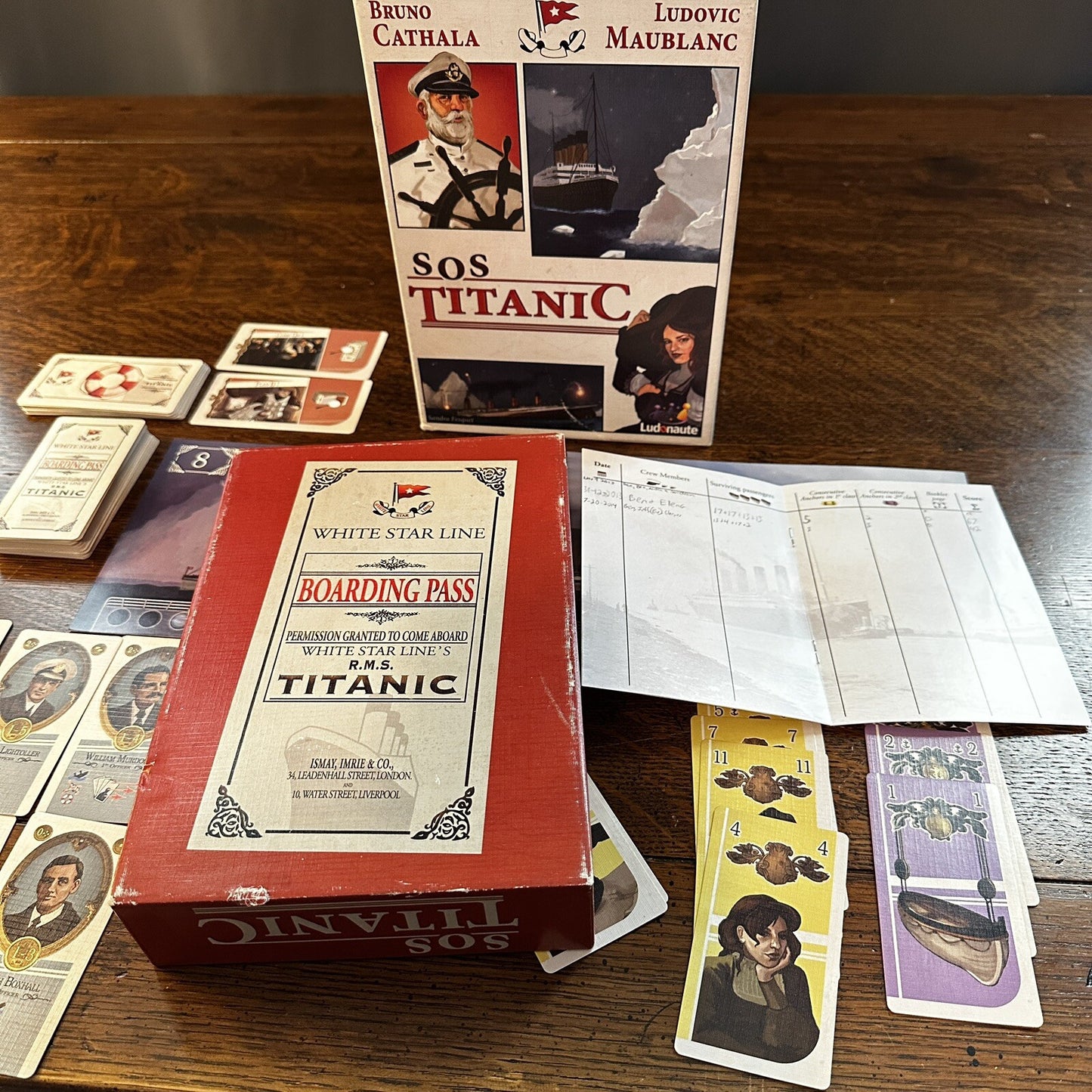 Ludonaute S.O.S. Titanic Board Game Personal Autograph Bruno Cathala Essen