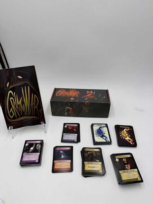 Rare GrimmWar Monsters Card Game Board Game 3-5 Plat Player Game Complete