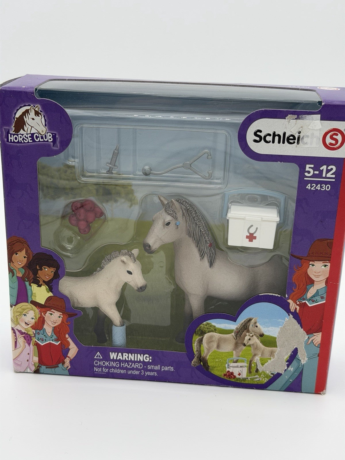 Schleich Horse Club Hannah's First-Aid Kit Model 42430 Mare & Foal Toys Figurine