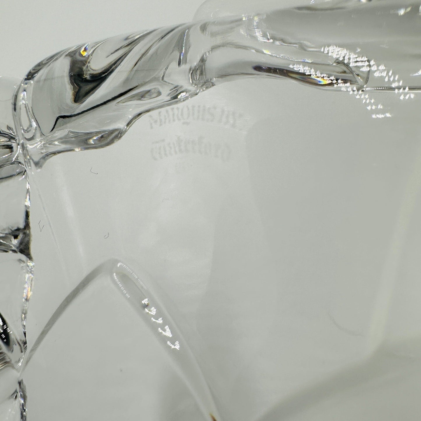 Marquis Waterford Candy Dish Crystal Christmas Tree Shape Clear Tray Serveware