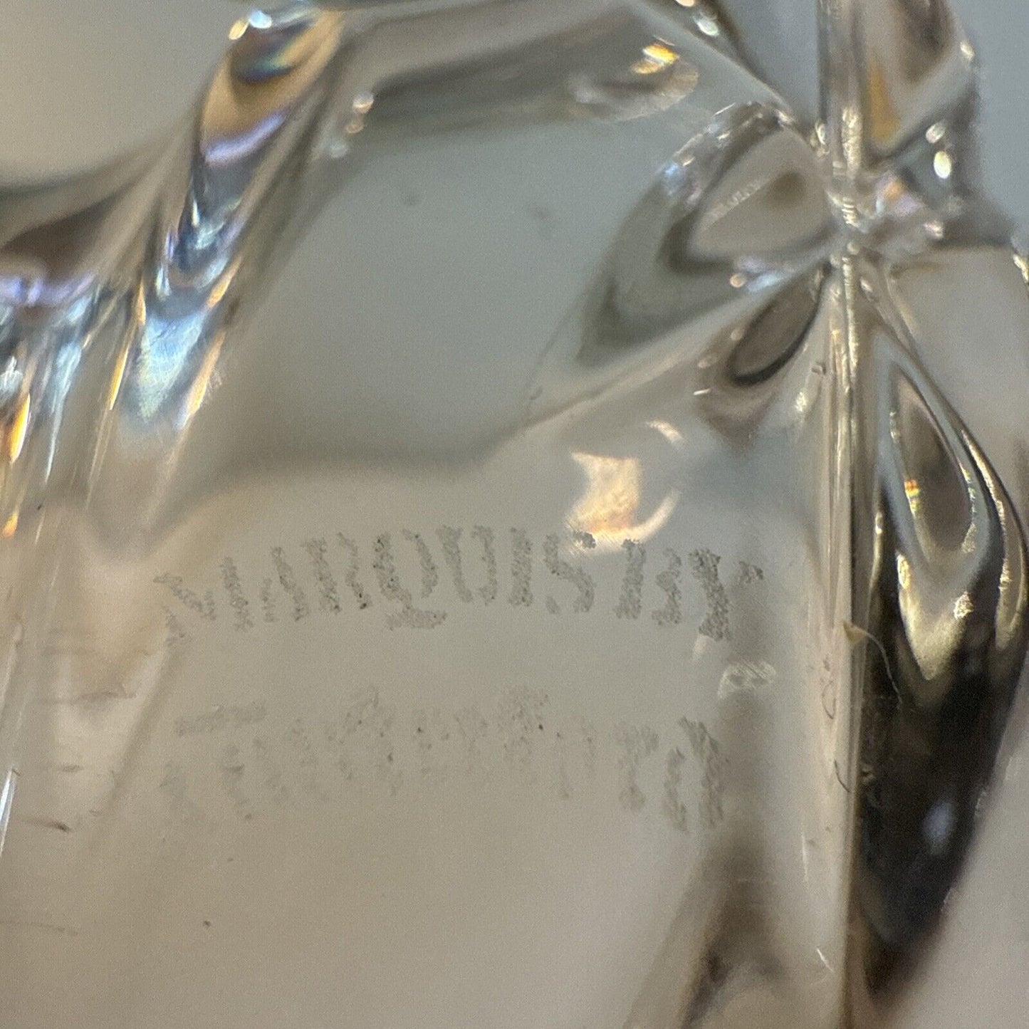 Waterford Marquis Crystal 6" Bowl Made in Germany Candy 6 Point Star Tray