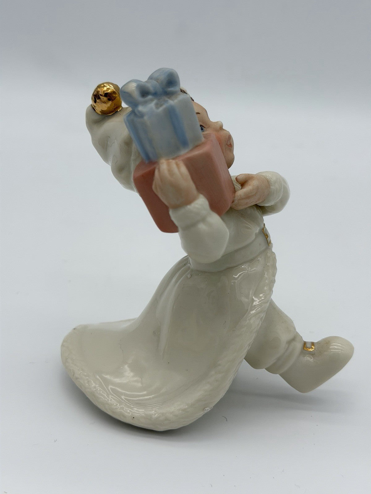 Lenox Porcelain USA Finishing Touches LOADING THE SLEIGH Figurine 5” Vtg