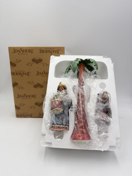 Jim Shore Heartwood Creek Let Heaven & Nature Sing Camel Drummer Boy Figurines