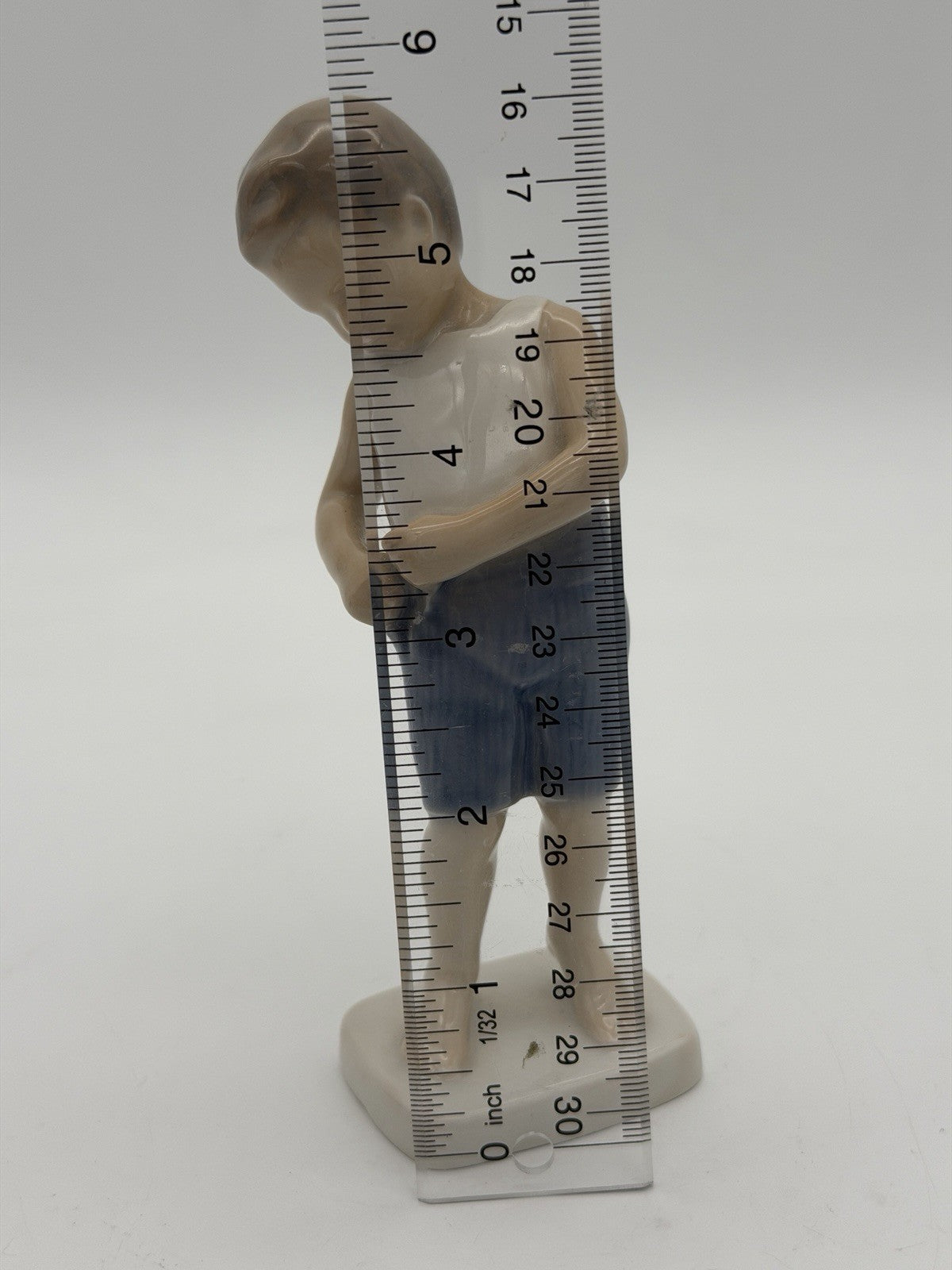 Bing & Grondahl Denmark Porcelain Tiny Tot Boy Buttoning Pants Painted Figurine