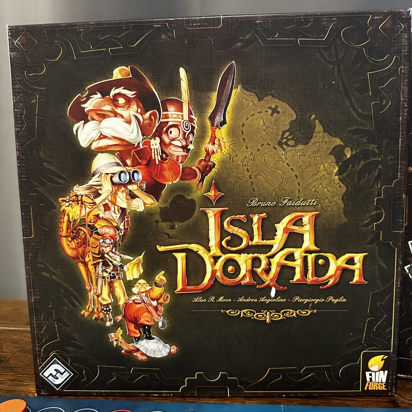 Fantasy Flight Isla Dorada Board Game 2010 Complete 3-6 Players Figurines Fun