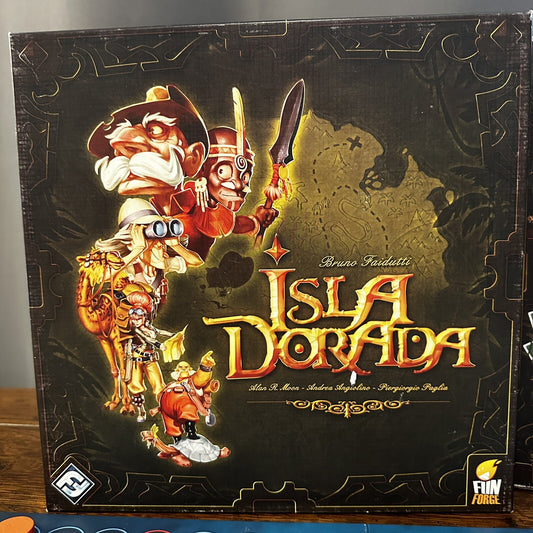 Fantasy Flight Isla Dorada Board Game 2010 Complete 3-6 Players Figurines Fun