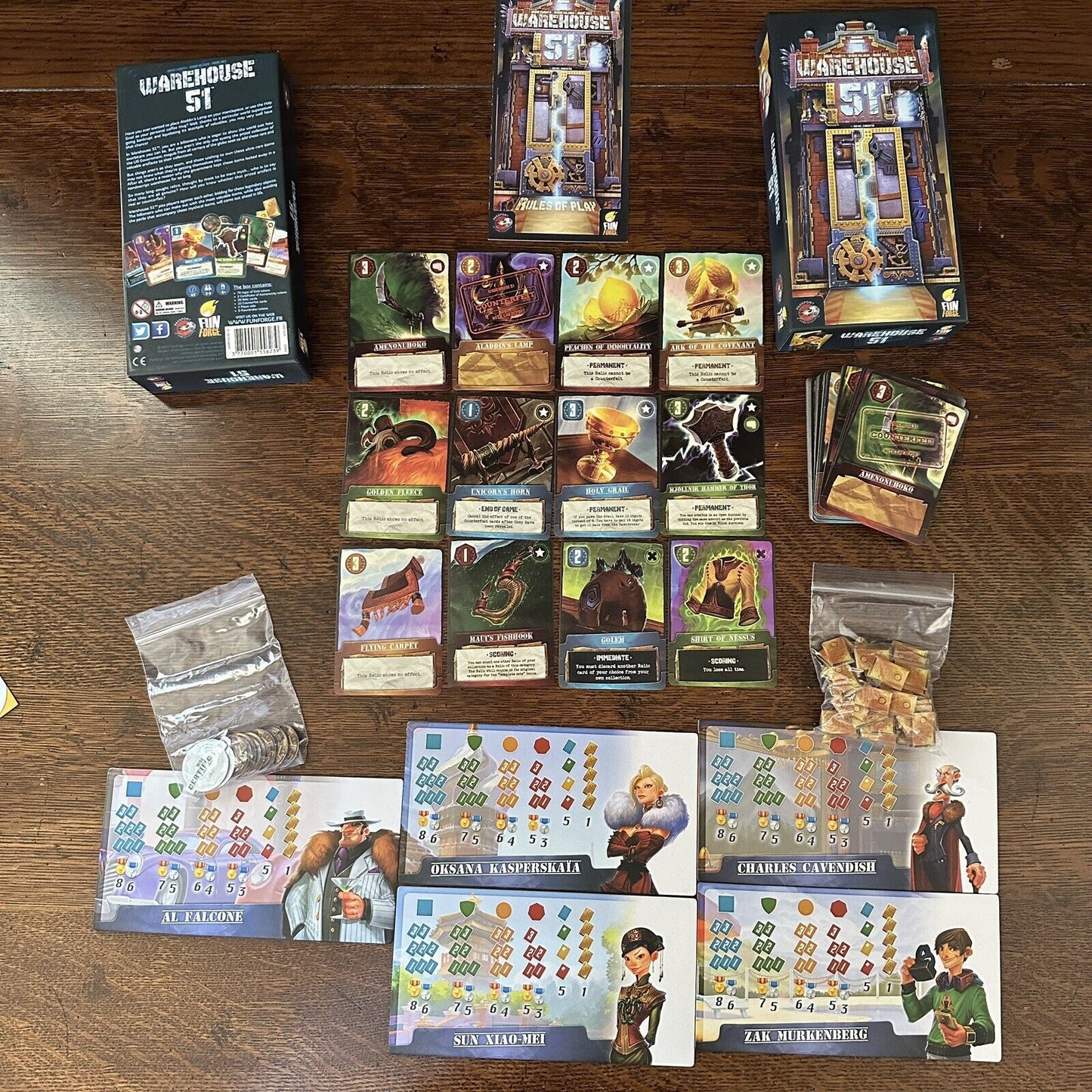 Fun Forge Warehouse 51 Card Game Studios Indian Jones Treasures Small Box
