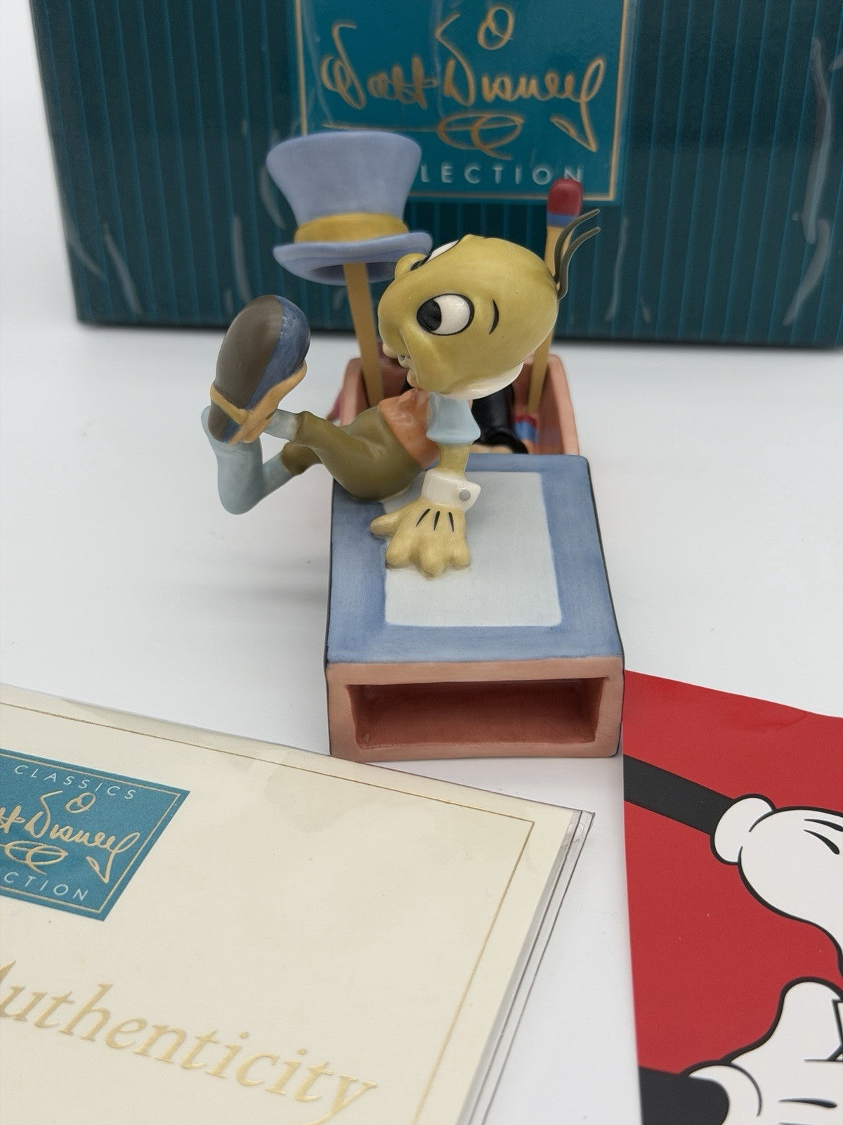 WDCC Disney Jiminy Cricket Figurine Let Your Conscience Be Guide New W/COA