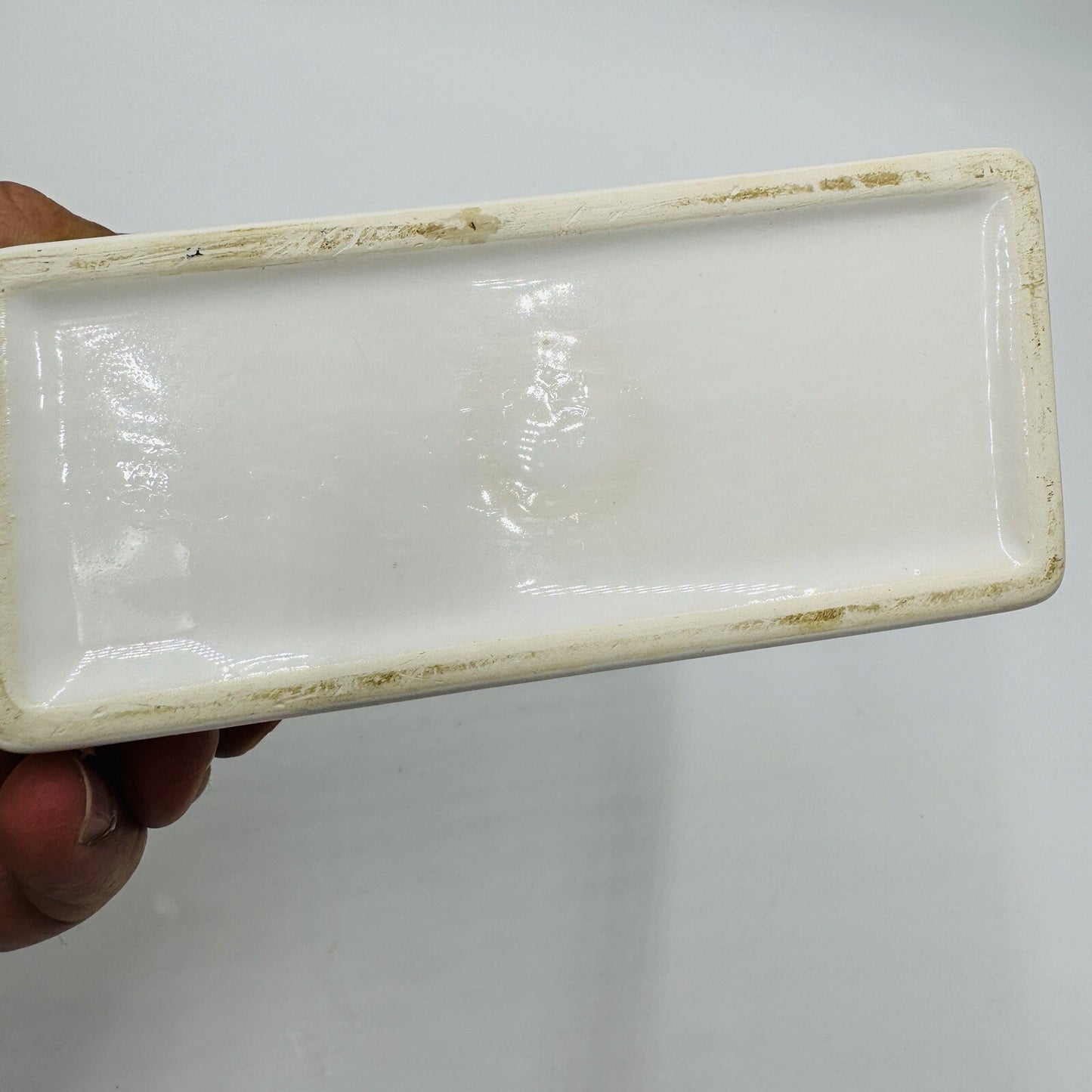 Antique Flower Brick English Mid-18th century Porcelain Floral Documentation