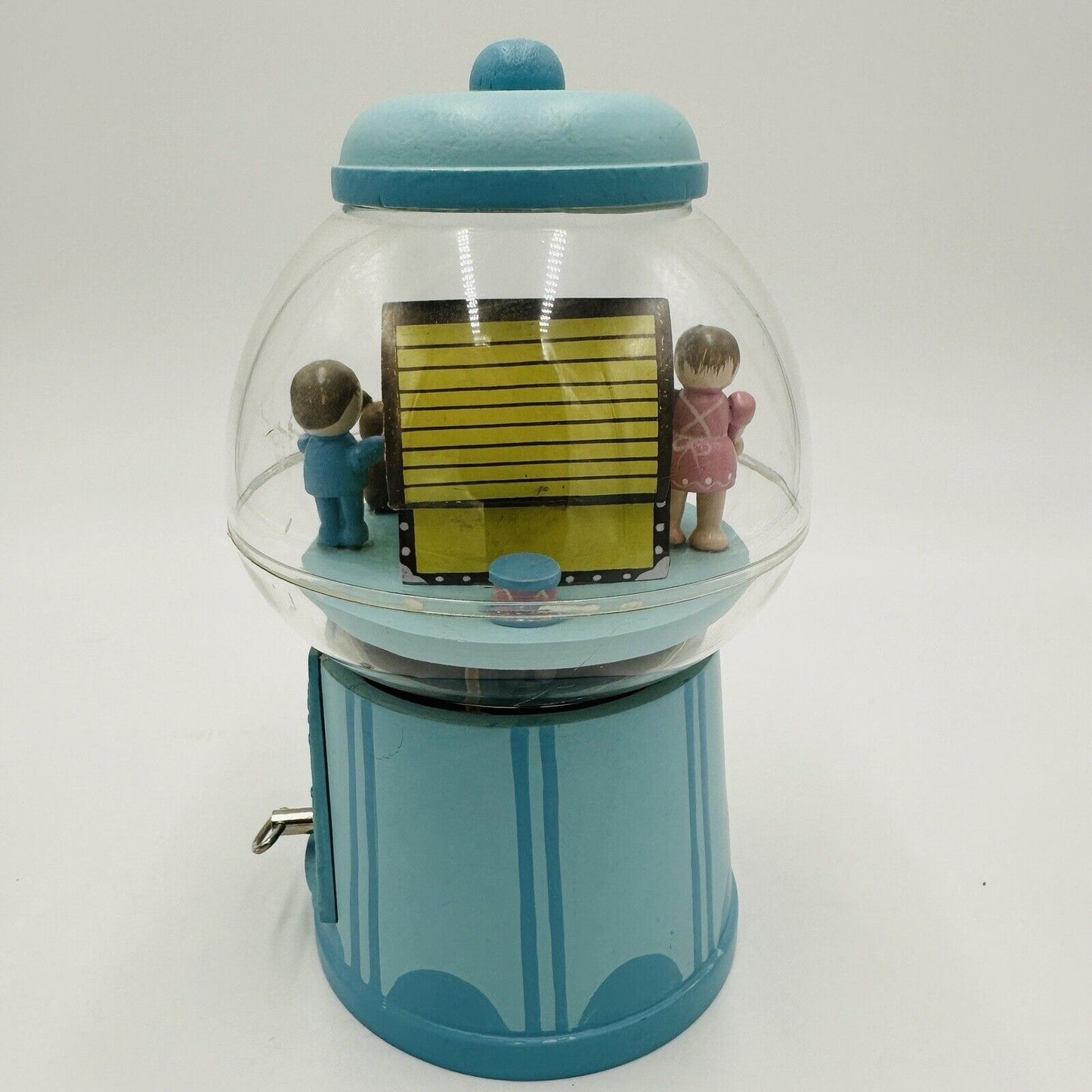 Enesco Gumball Machine Music Box Children Marching Animated Carousel Movement