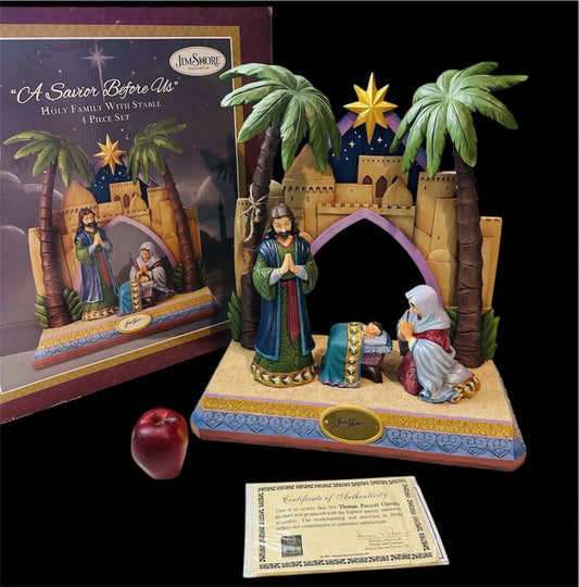 Large Jim Shore A Savior Before Us 500/750 Christmas Nativity Limited Edition