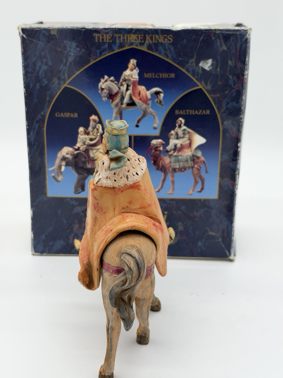 Fontanini Italy Three Kings Melchior Riding A Horse Figurine Nativity Series Box