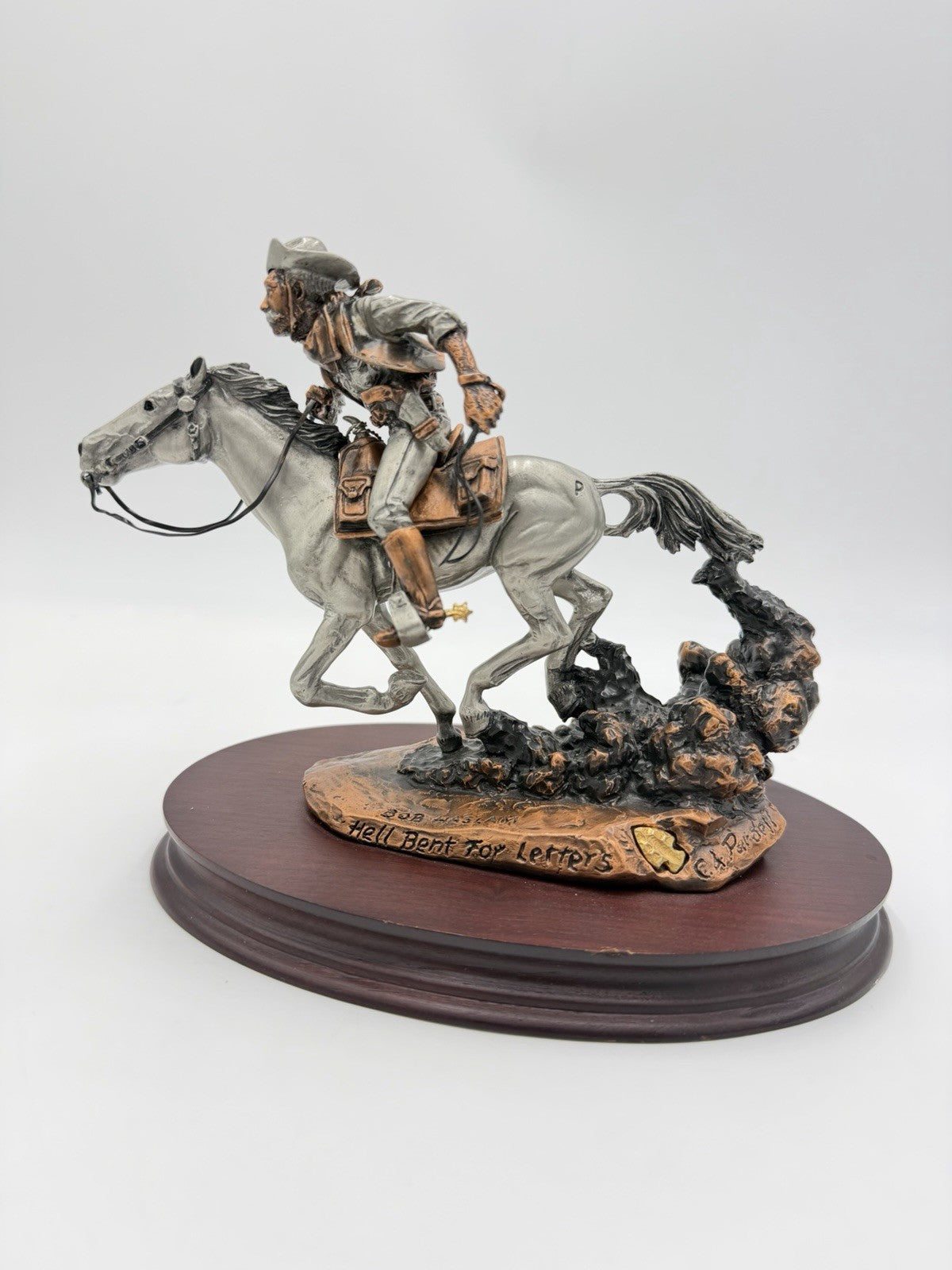 Legends USA BOB HASLAM 1987 C.A Pardell Hell Bent For Letters Metal Sculpture