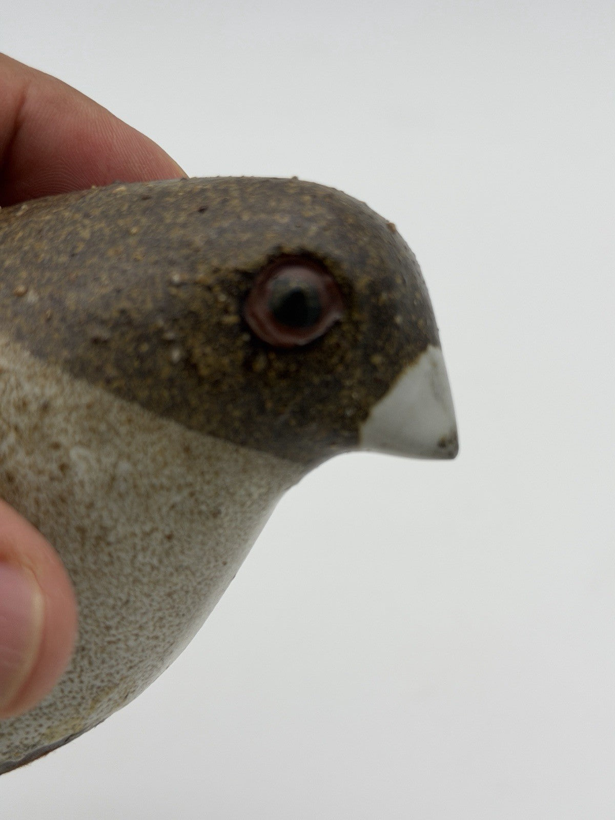 Andersen Design Studio Art Pottery Grosbeak Bird Figurine 6”x3” Vintage
