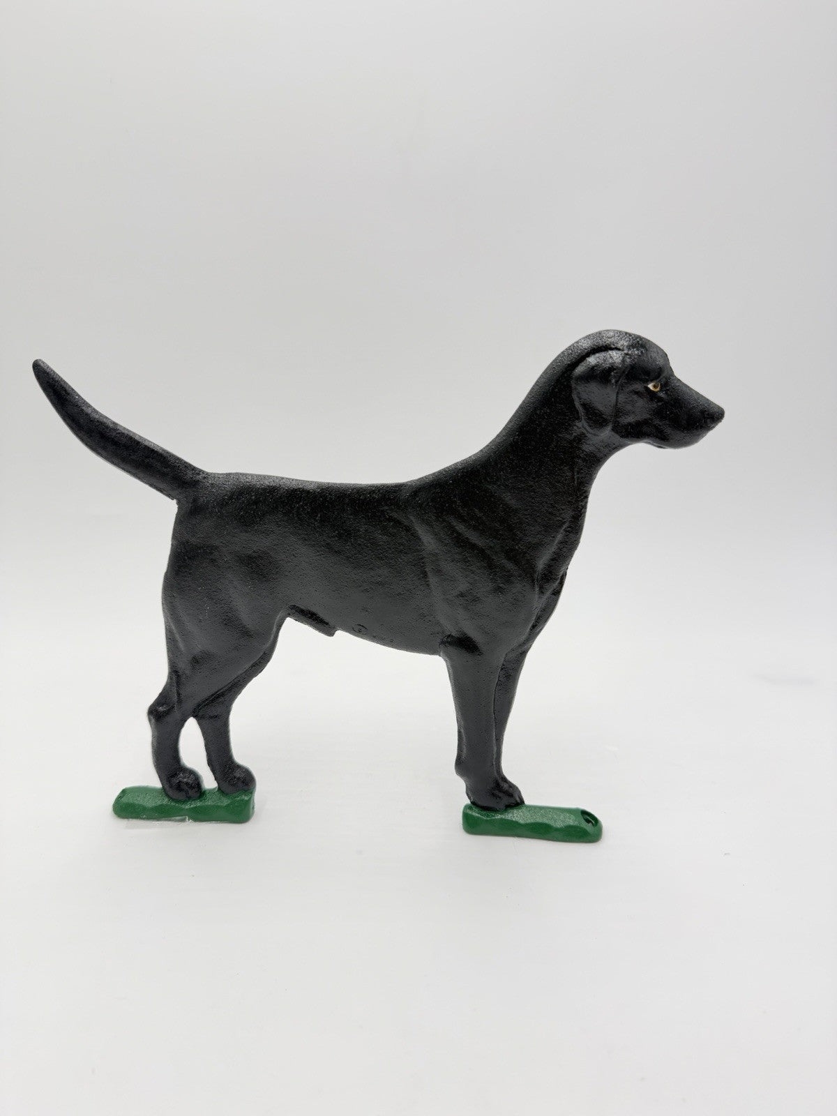 Whitehall Black Cast Iron Black Lab Dog Outdoor Decor Mailbox Ornament
