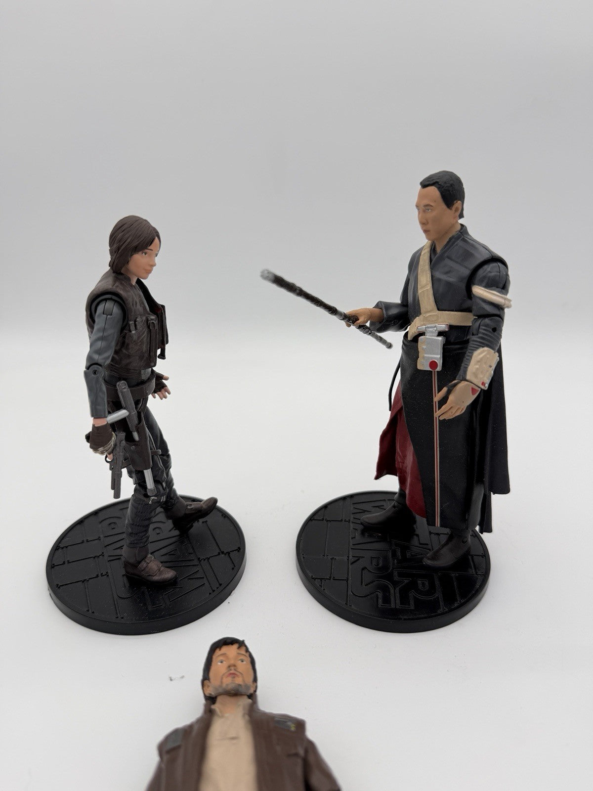 Star Wars die-cast action figures Disney Store Elite Jyn Erso Cassian Chirrut 3