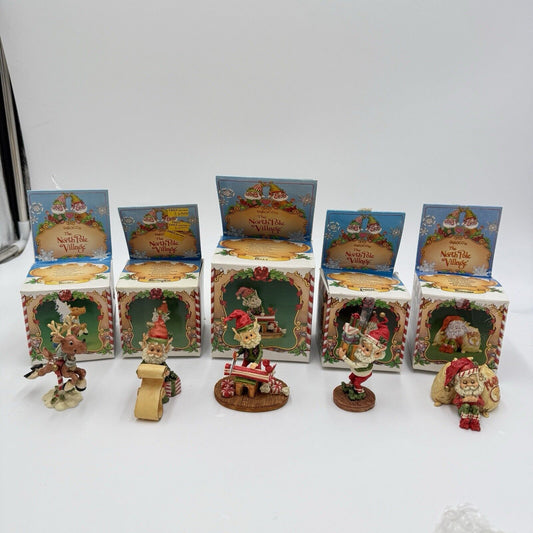 Enesco The North Pole Village 1986 Sandra Zimnicki Figurines Vintage Christmas