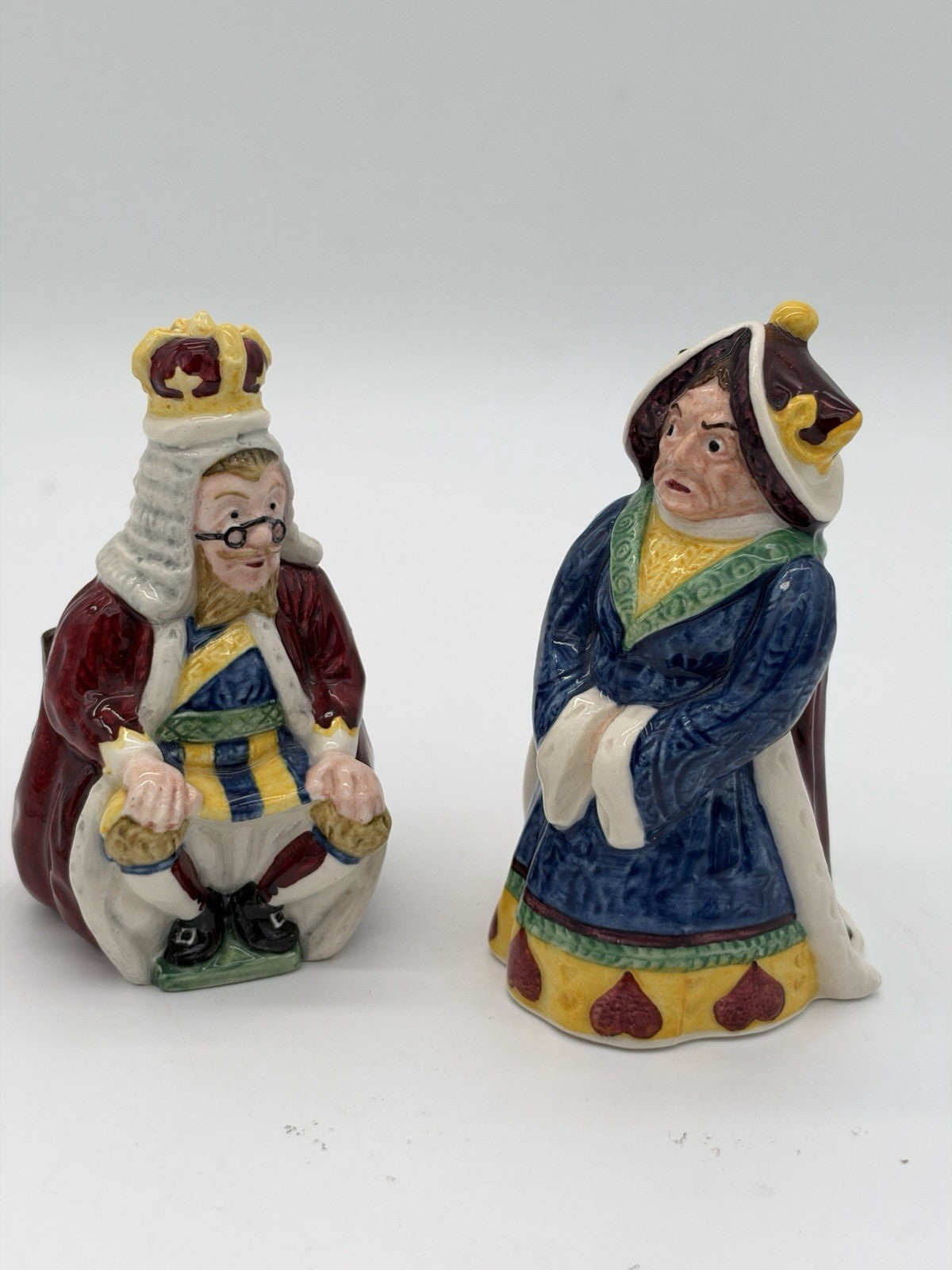 Beswick England Porcelain Alice in Wonderland King & Queen of Hearts Figurines