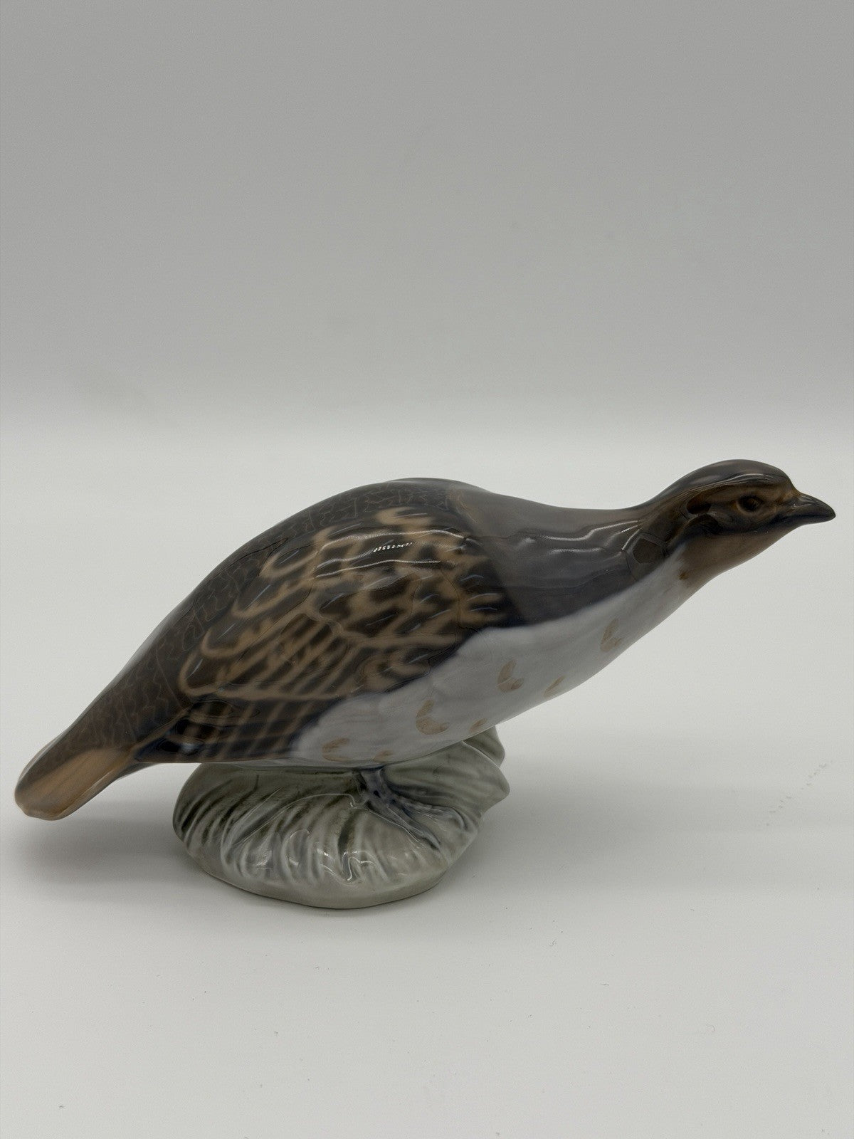 Royal Copenhagen Partridge Bird Porcelain Denmark Signed Peter Herold Figurine