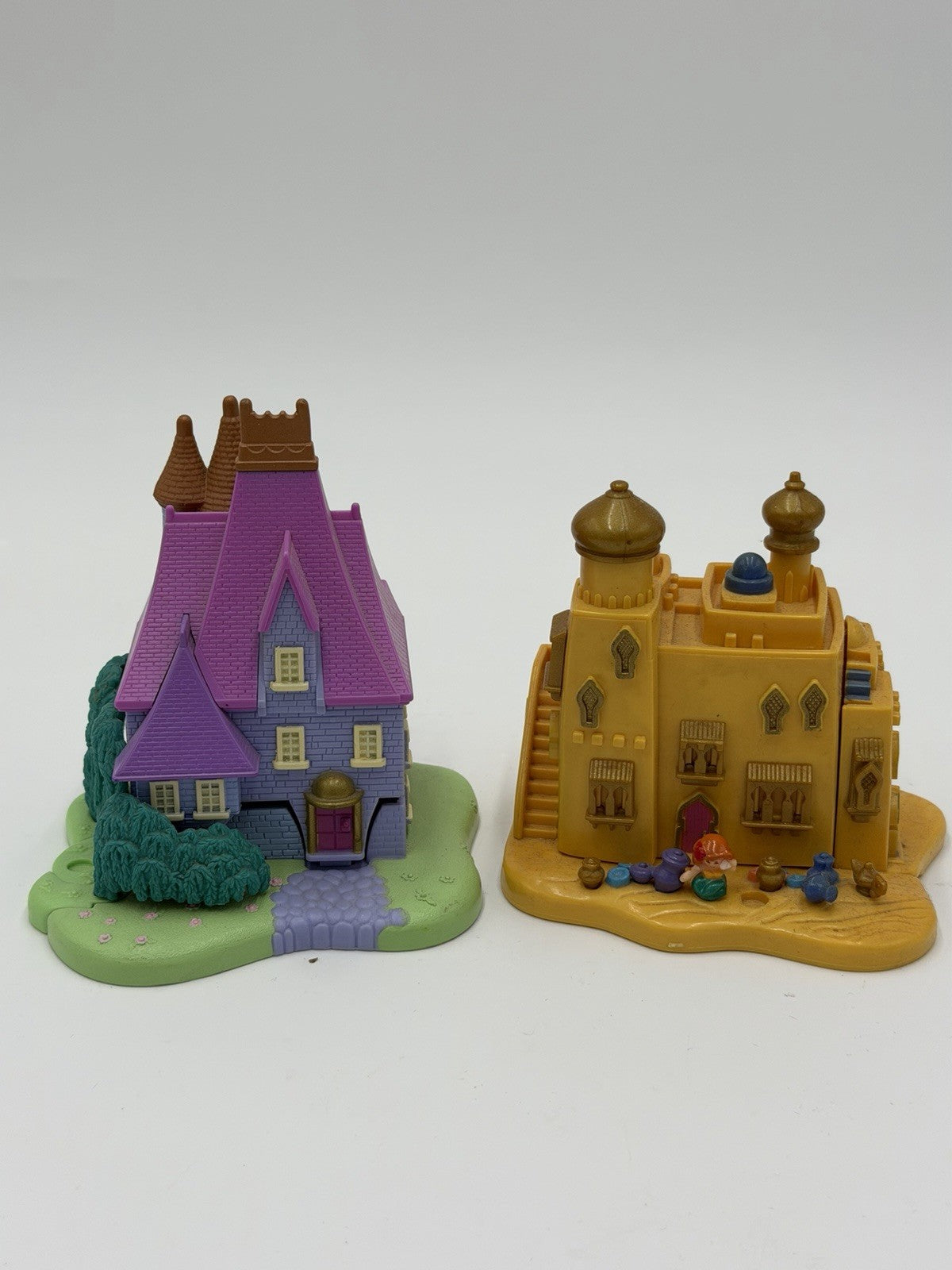 Disney Bluebird Polly Pocket Cinderella & Aladdin Houses + Little Mermaid Mini