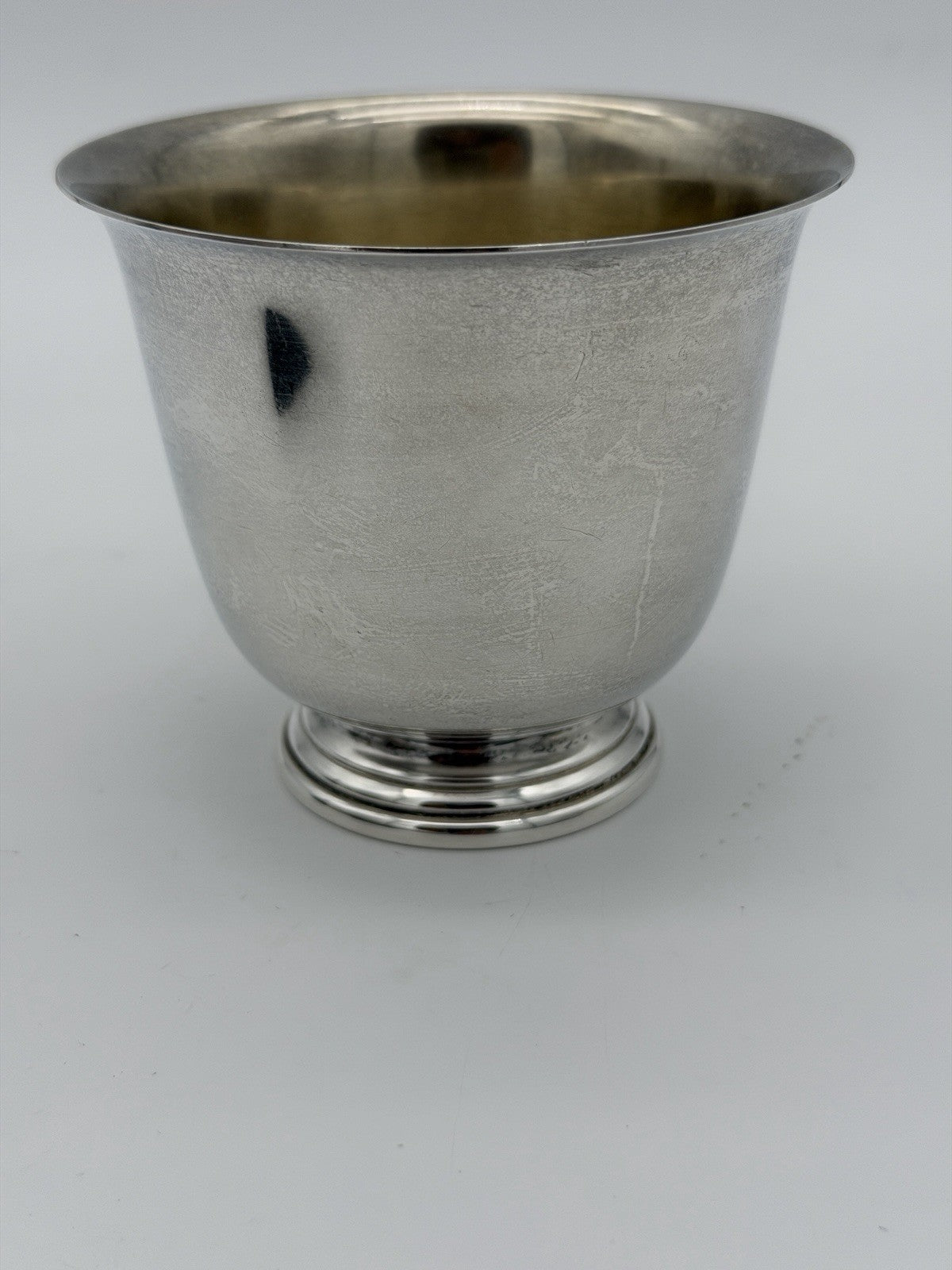 antique Watrous sterling silver 925 footed cup /bowl 132g 3.4”H