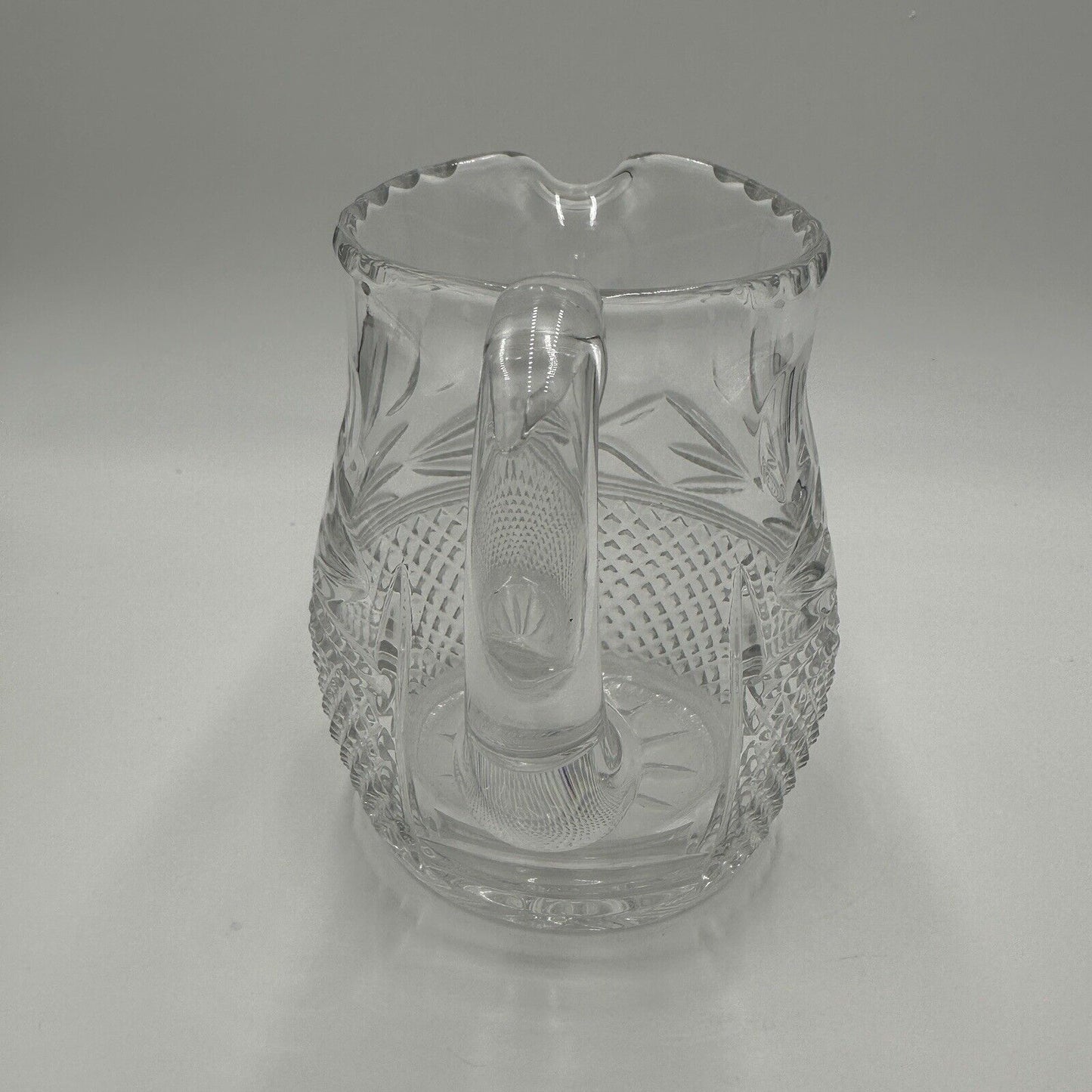 Galway Ireland Crystal Pitcher Leah Pattern Lead Clear Serveware Decor