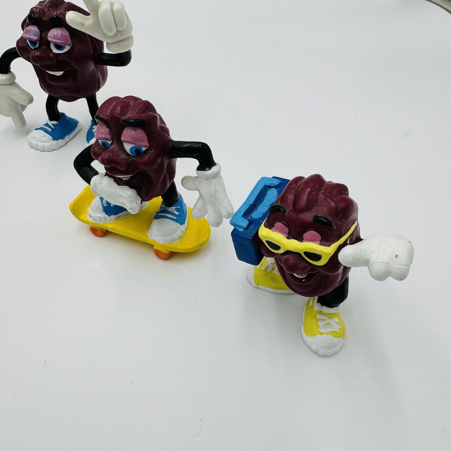 Calrab California Raisins 1988 Action Figurines Applause Lot 9 Pieces Vintage