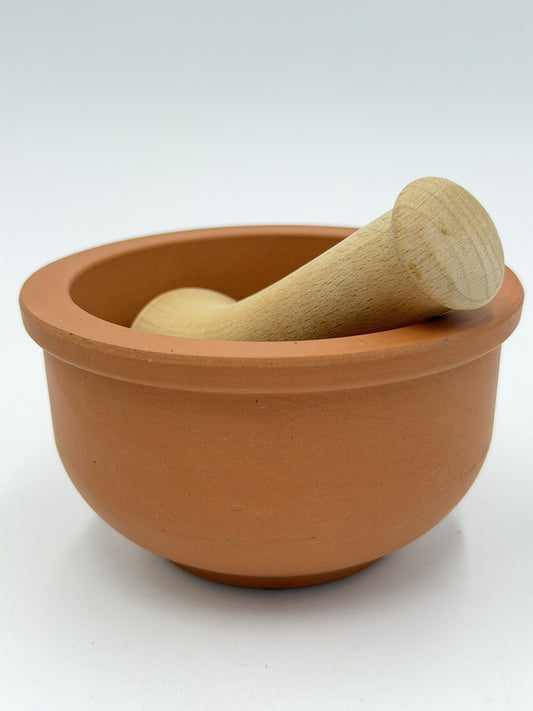 Henry Watson Pottery Suffolk Terracotta Pestle & Mortar Original English Style