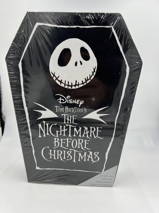 Disney Tim Burtons Nightmare Before Christmas 20 Notecards & Envelopes Sealed