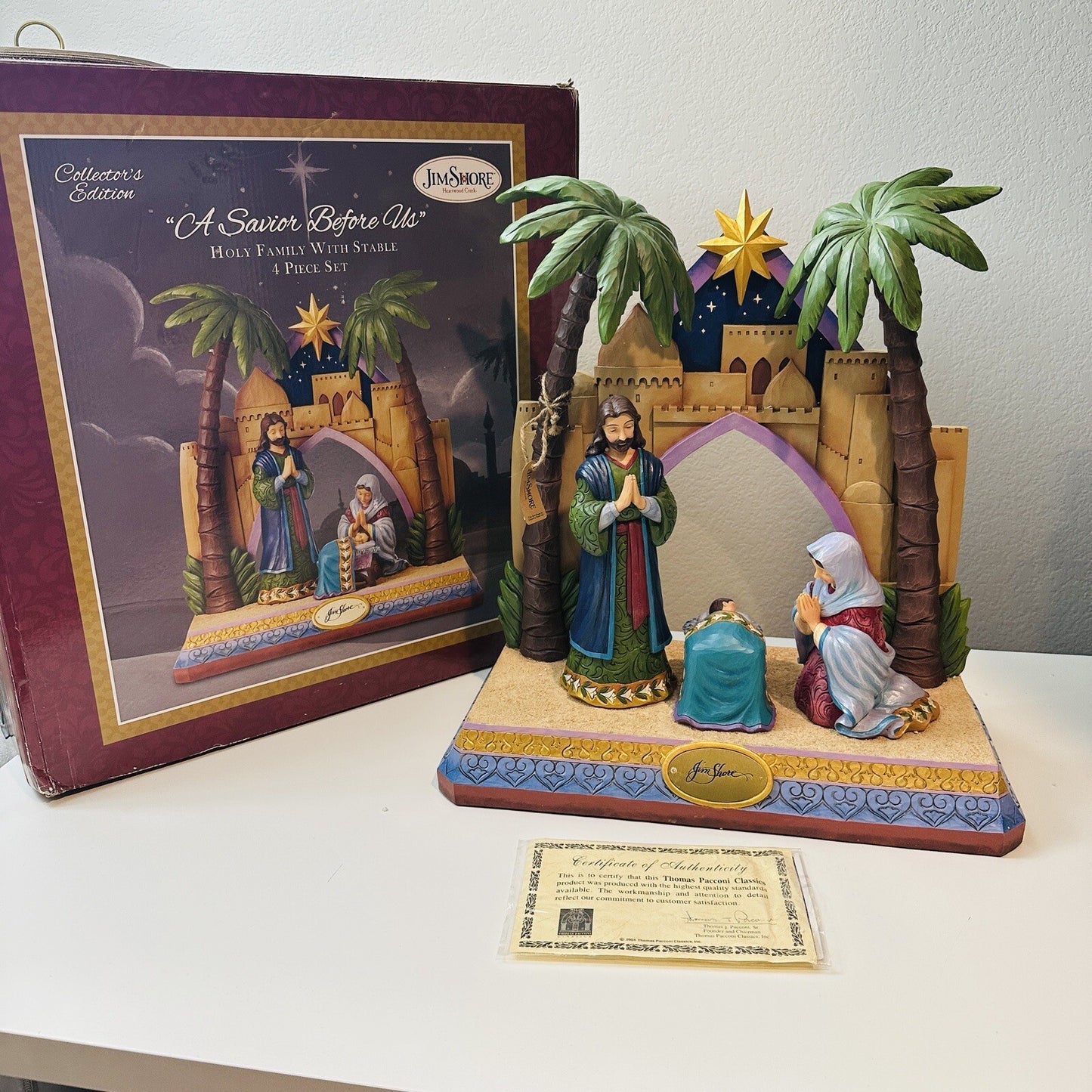 Large Jim Shore A Savior Before Us 500/750 Christmas Nativity Limited Edition