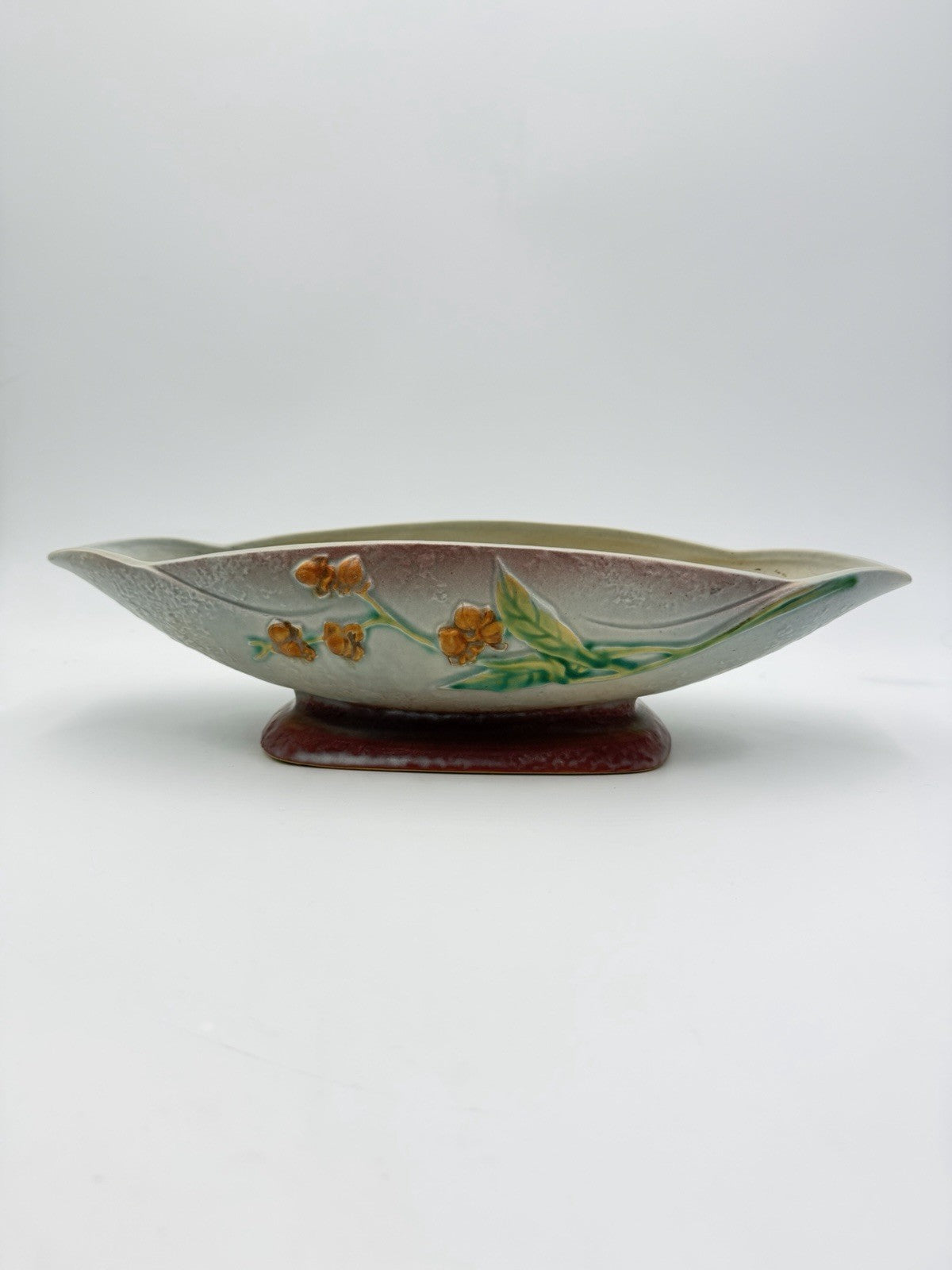 Roseville Art Pottery Gray Bittersweet Console Bowl Dish 830-14 Planter Large