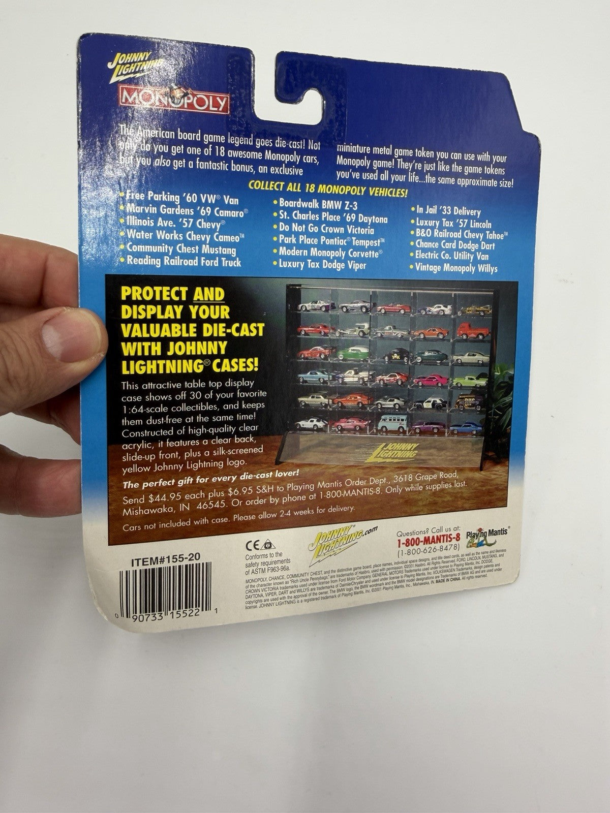 Johnny Lightning Die-cast  Monopoly Willys - With Game Token Car Sealed New