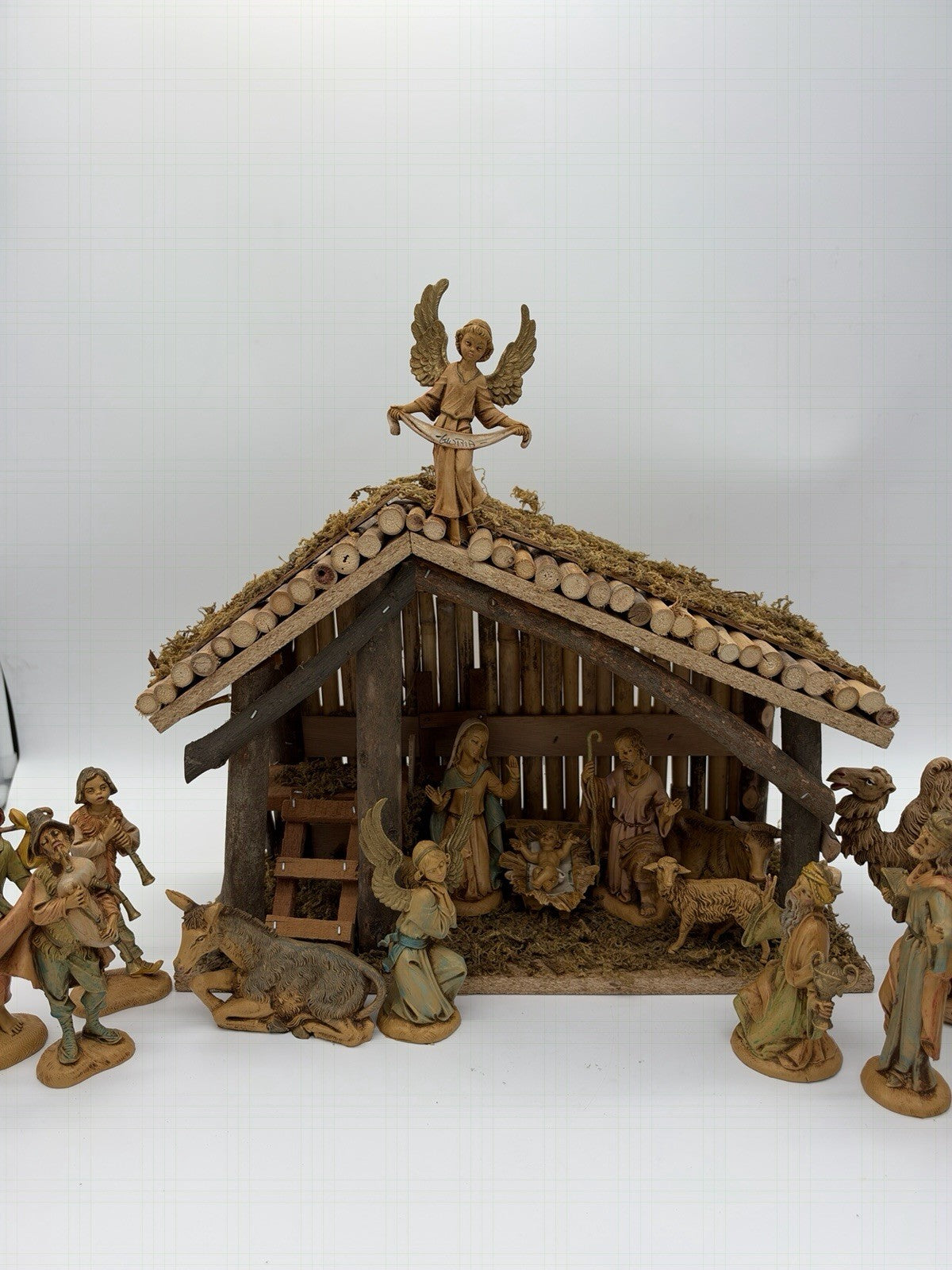 Depose /fontanini Italy 1960 Nativity Set 18 PCs Christmas Figurines Vintage