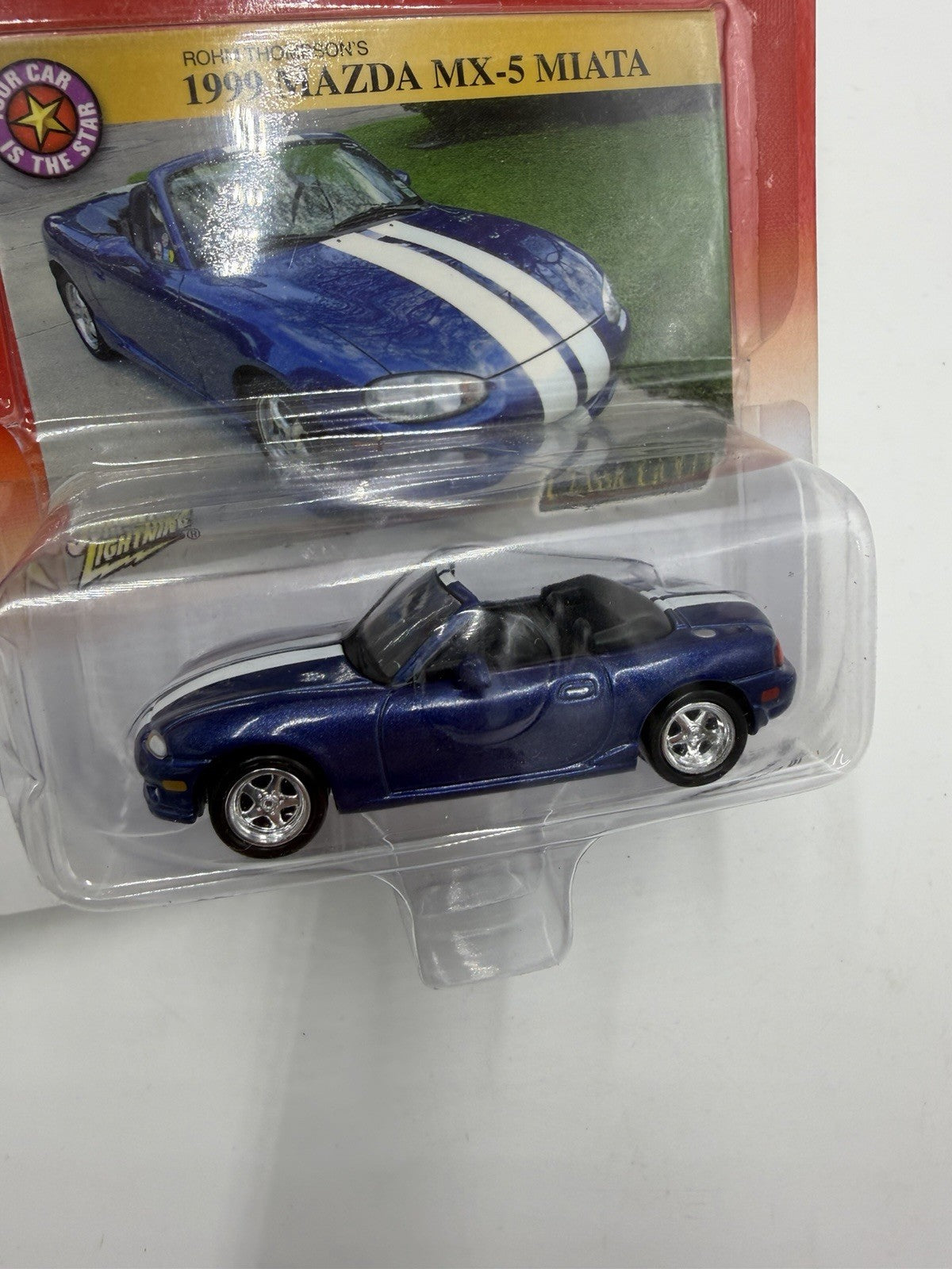 Johnny Lightning Classic Gold Rohm Thompson's 1999 Mazda MX-5 Miata Sealed