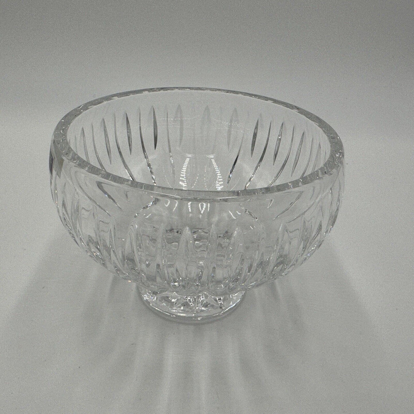 Waterford Bowl Crystal Sheridan Footed Vintage 5in Centerpiece Ireland Sticke