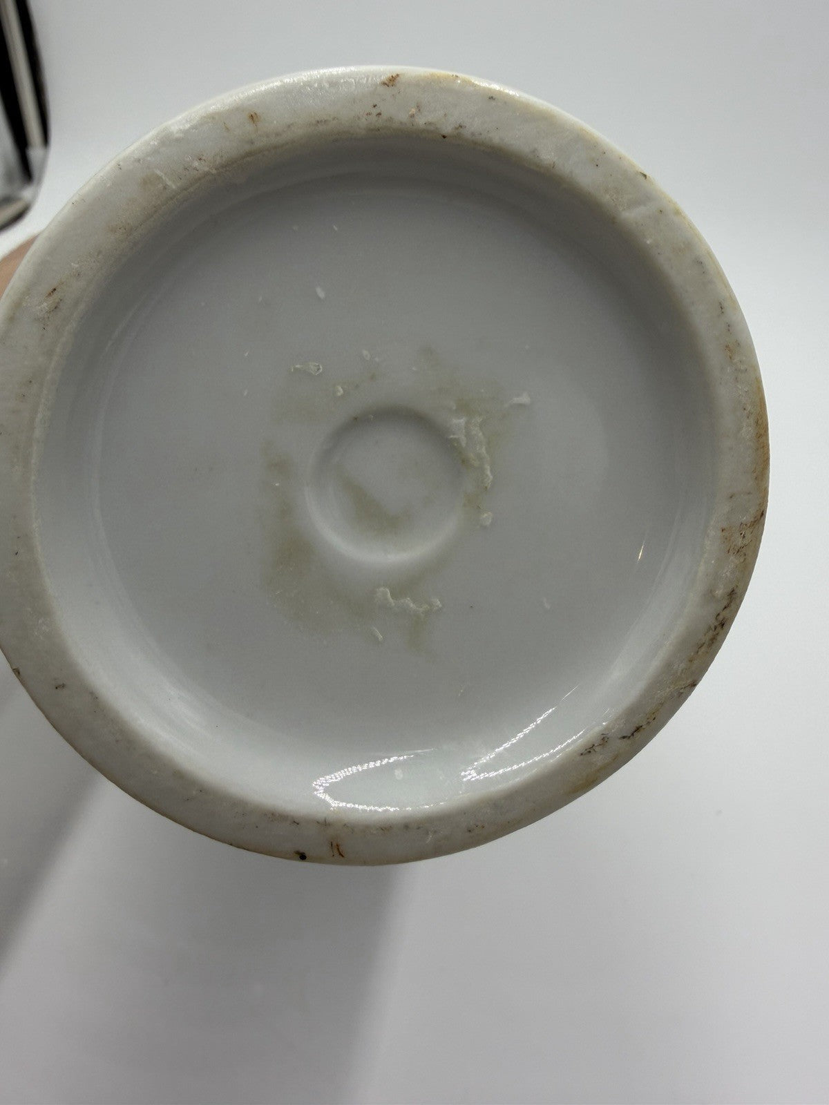 Antique Japanese Porcelain Satsuma vase Meiji period pagoda mountain 8.5”H